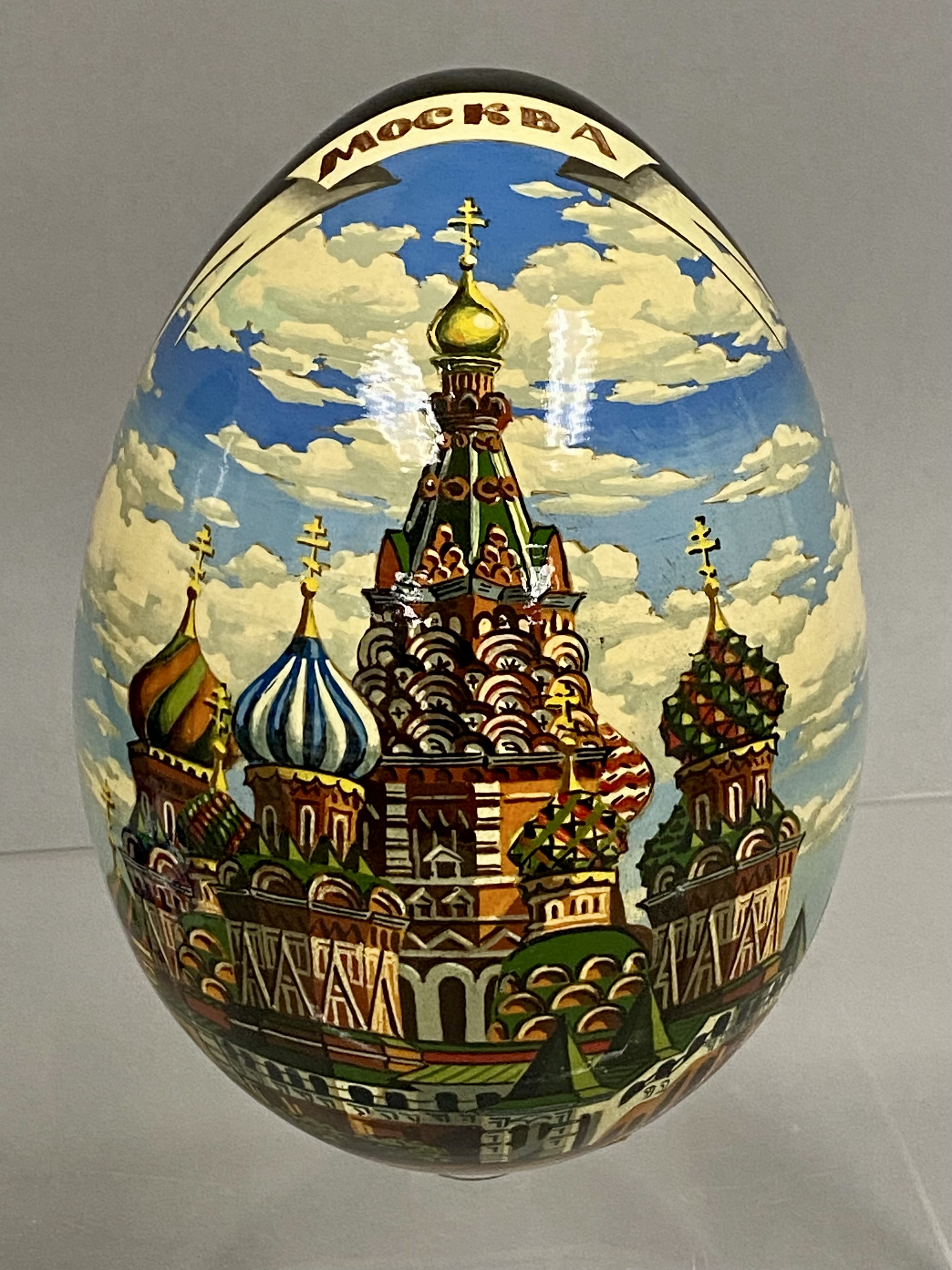 2 Russian Decorative Eggs, Signed