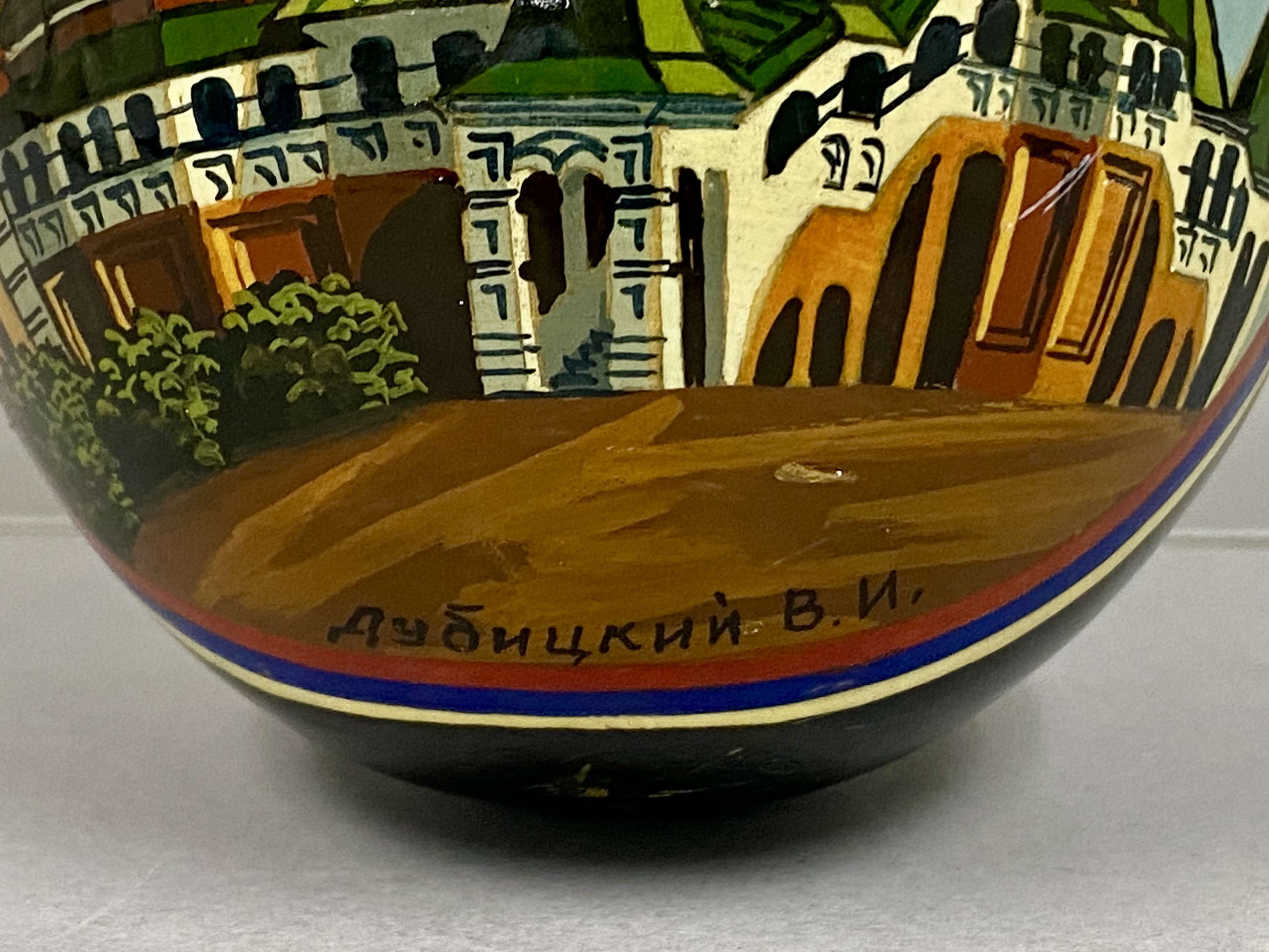 2 Russian Decorative Eggs, Signed