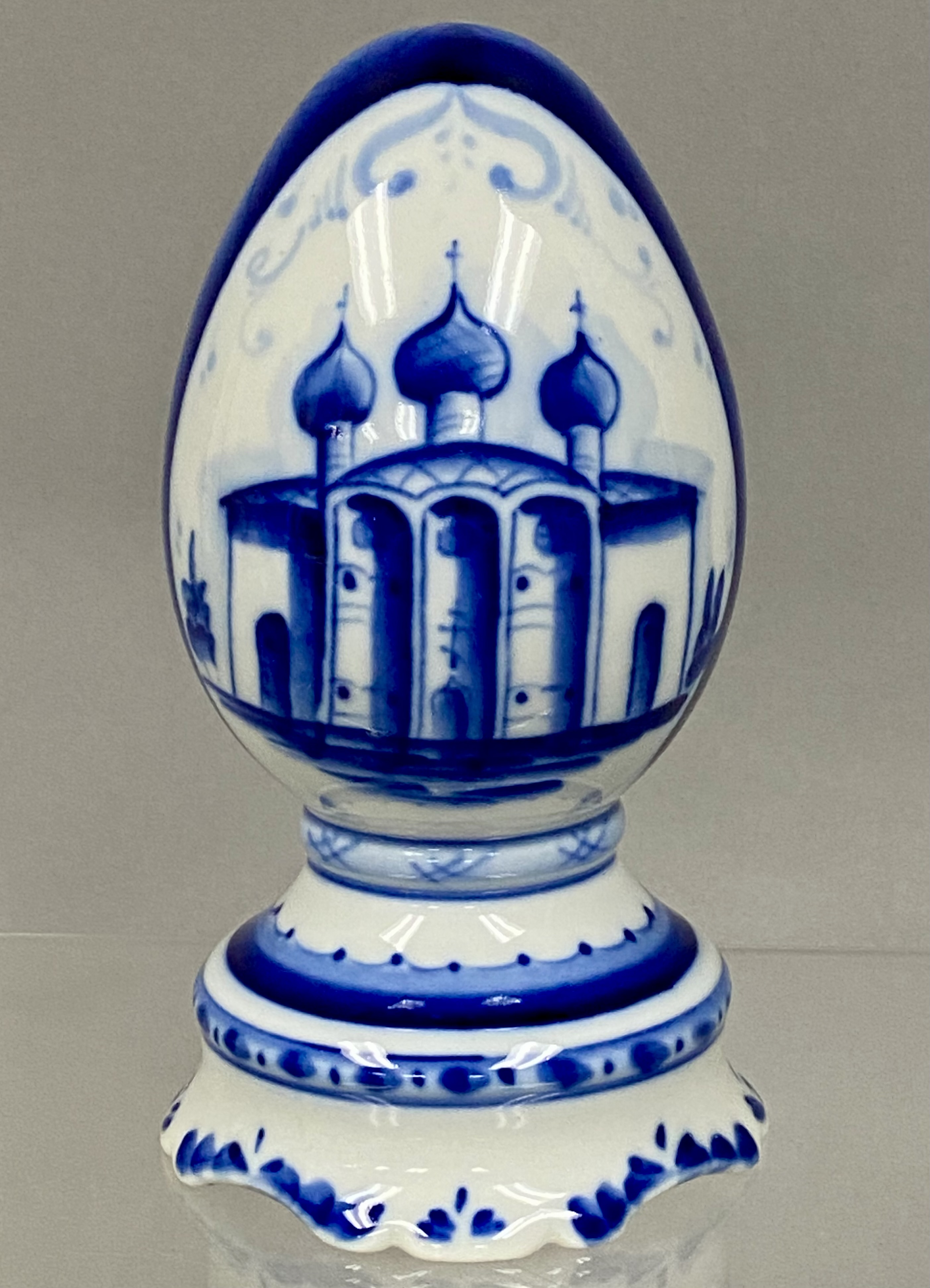 2 Russian Decorative Eggs, Signed