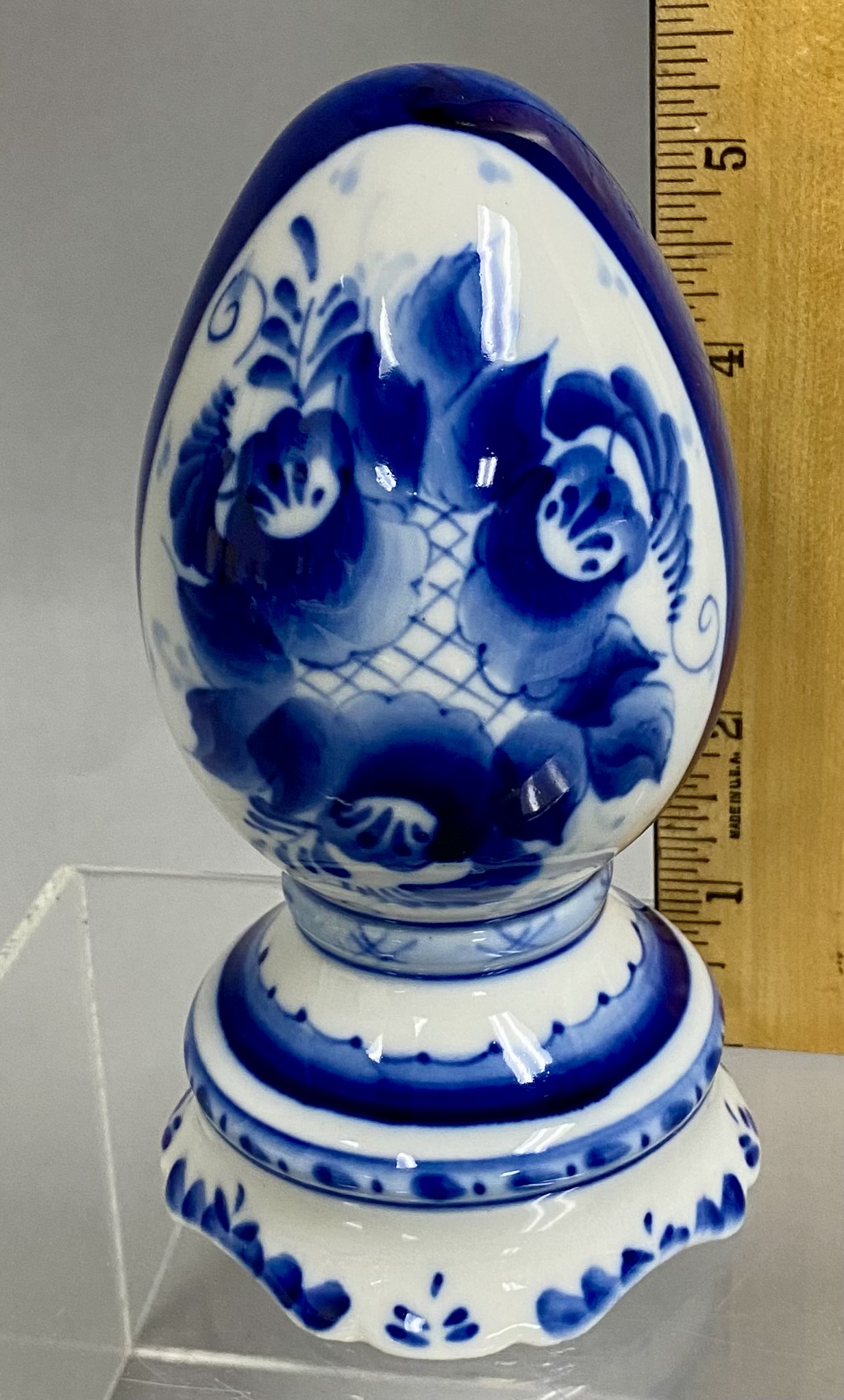 2 Russian Decorative Eggs, Signed