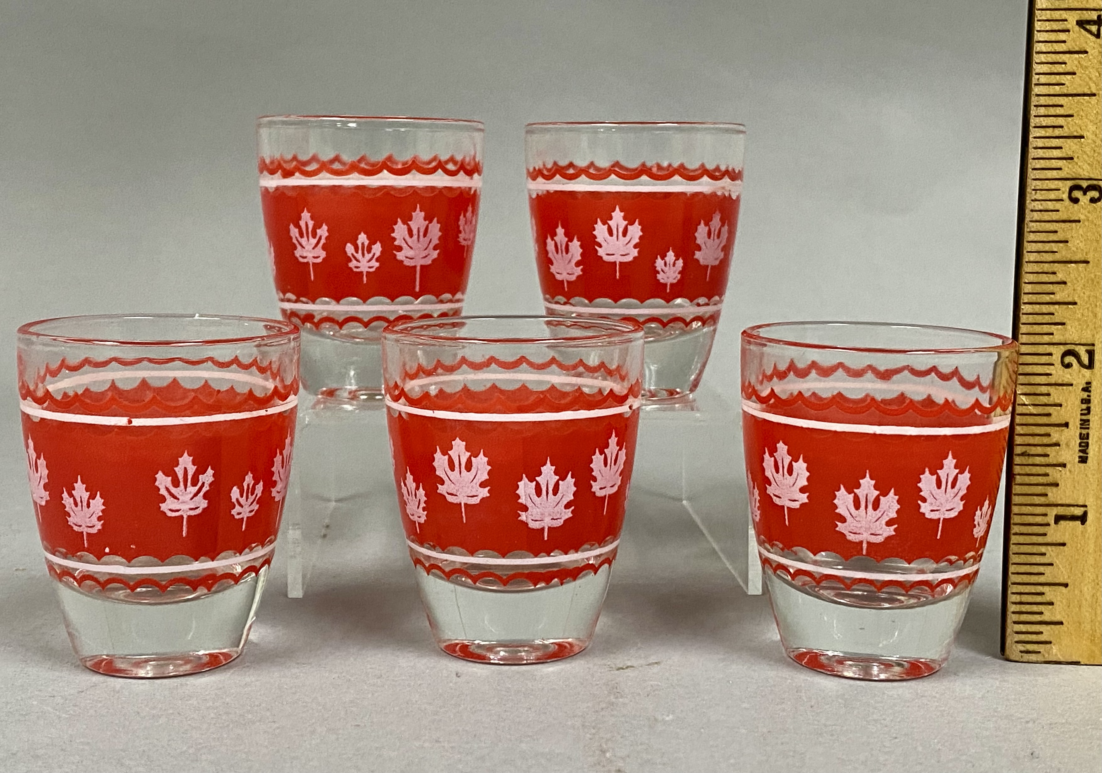6-Piece Set of French Vintage Glassware