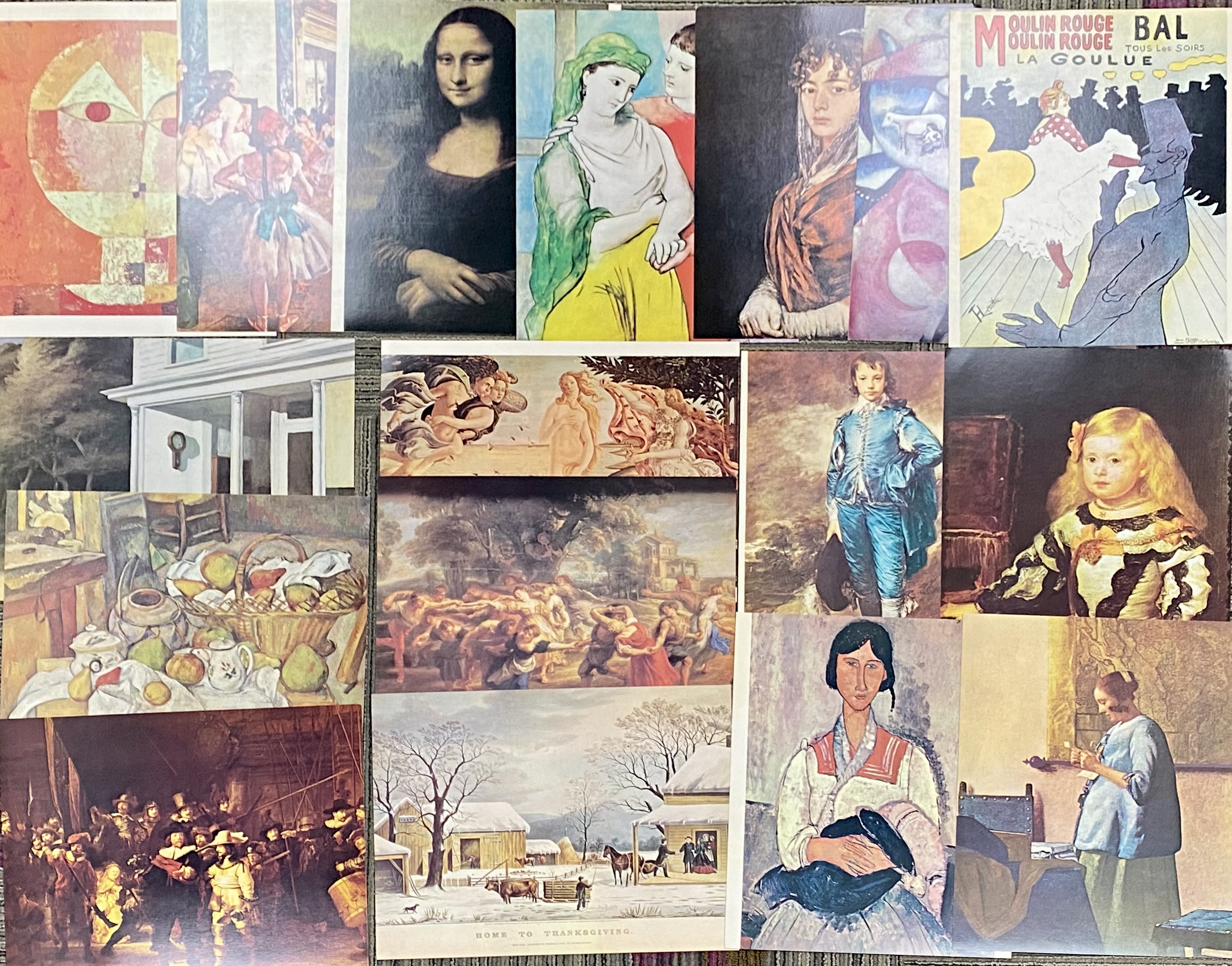Great Masterpieces of Art Lithographic Reproductions