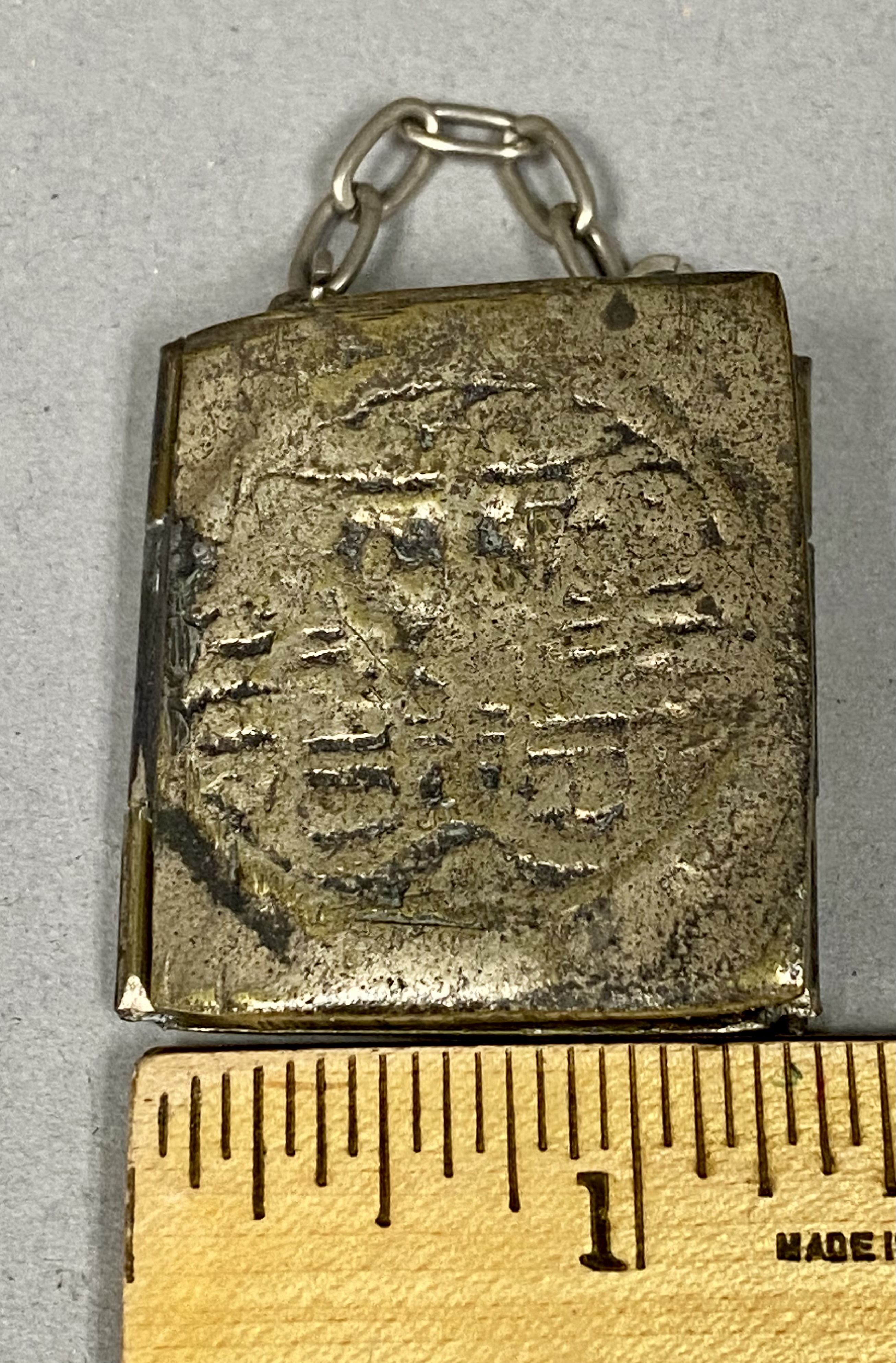 2 Russian Orthodox Brass & Polychrome Enamel Icons