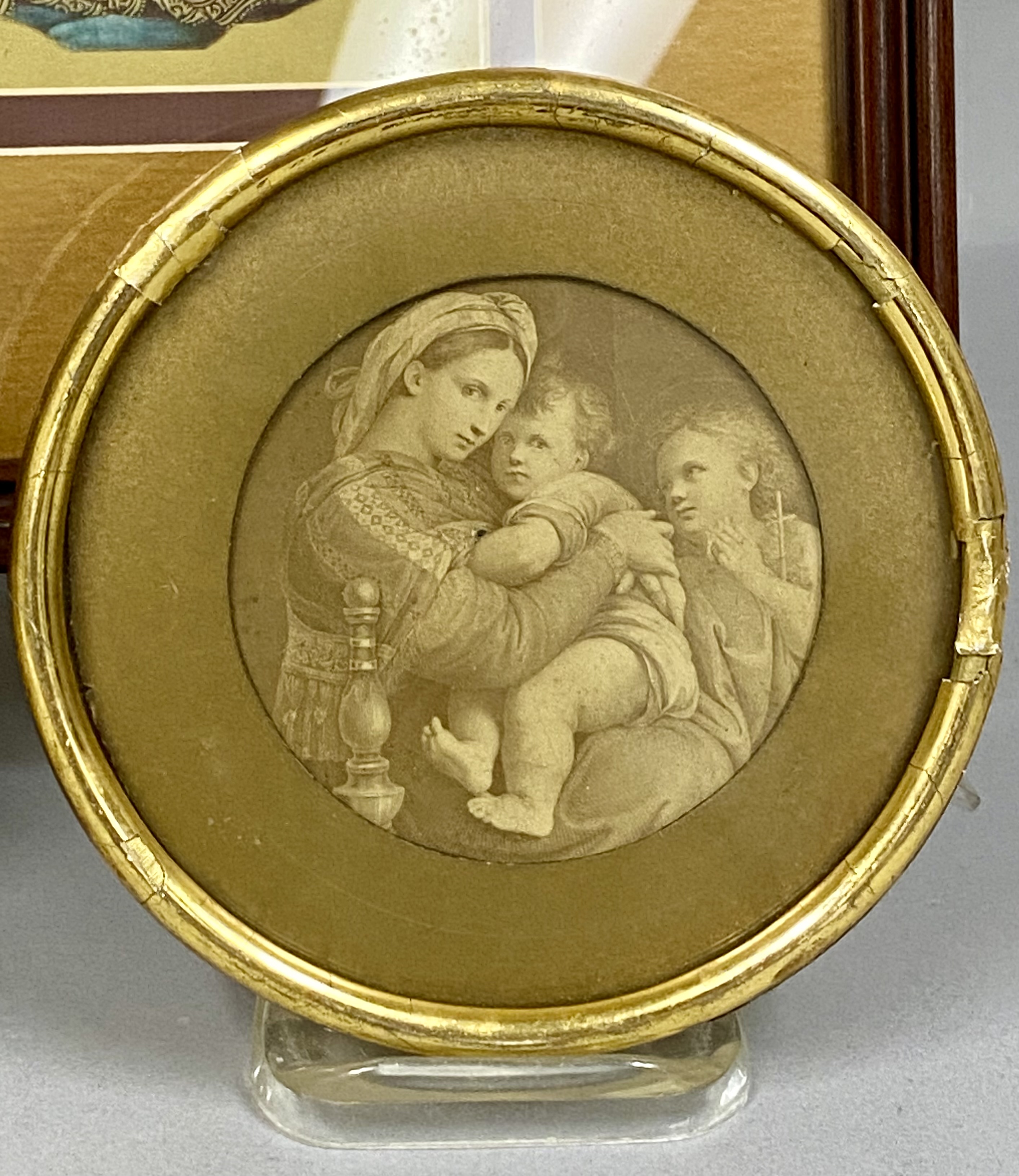 3 Religious Prints in Decorative Frames