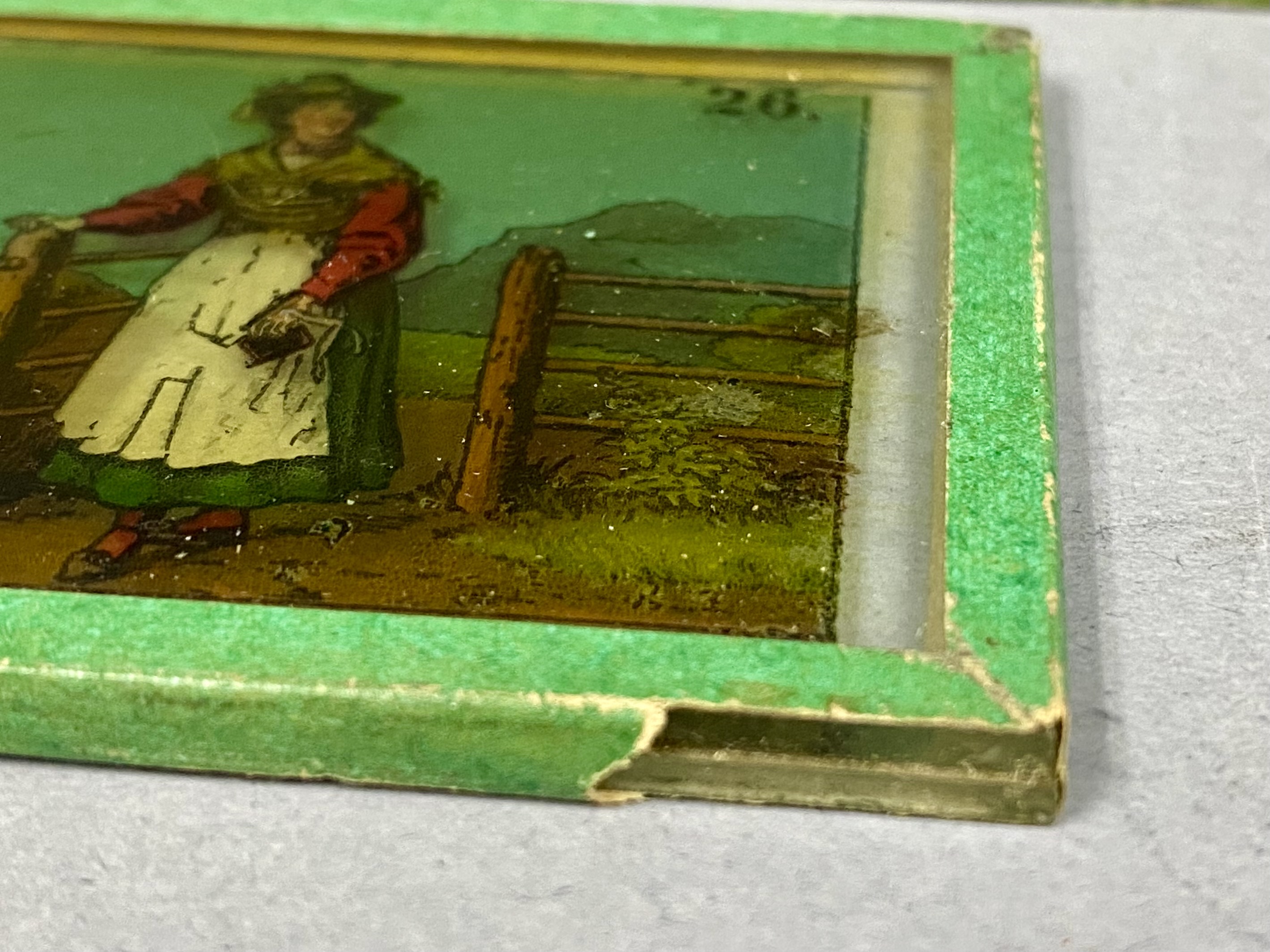 26 Antique Ernst Plank Magic Lantern Slides