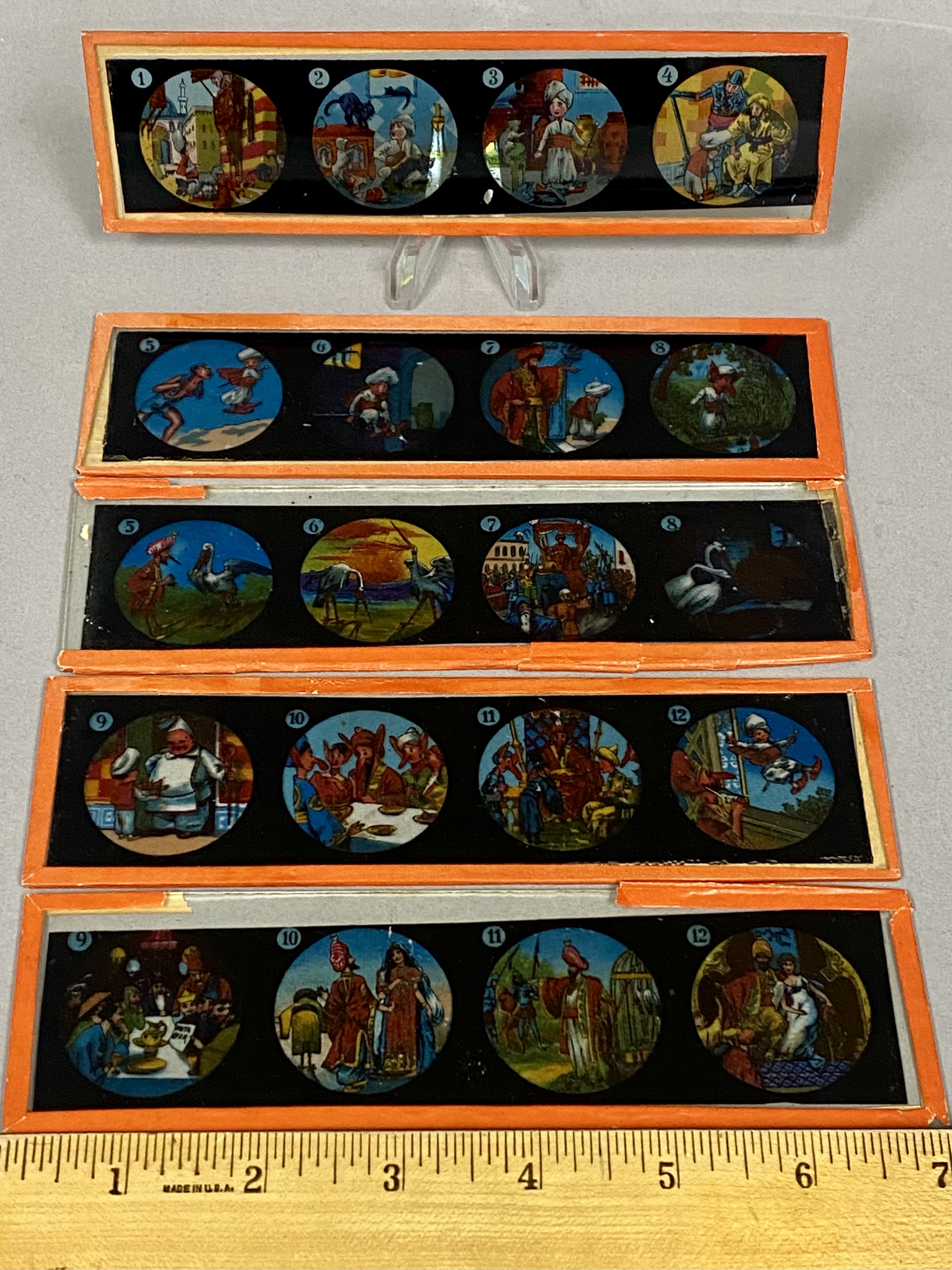26 Antique Ernst Plank Magic Lantern Slides