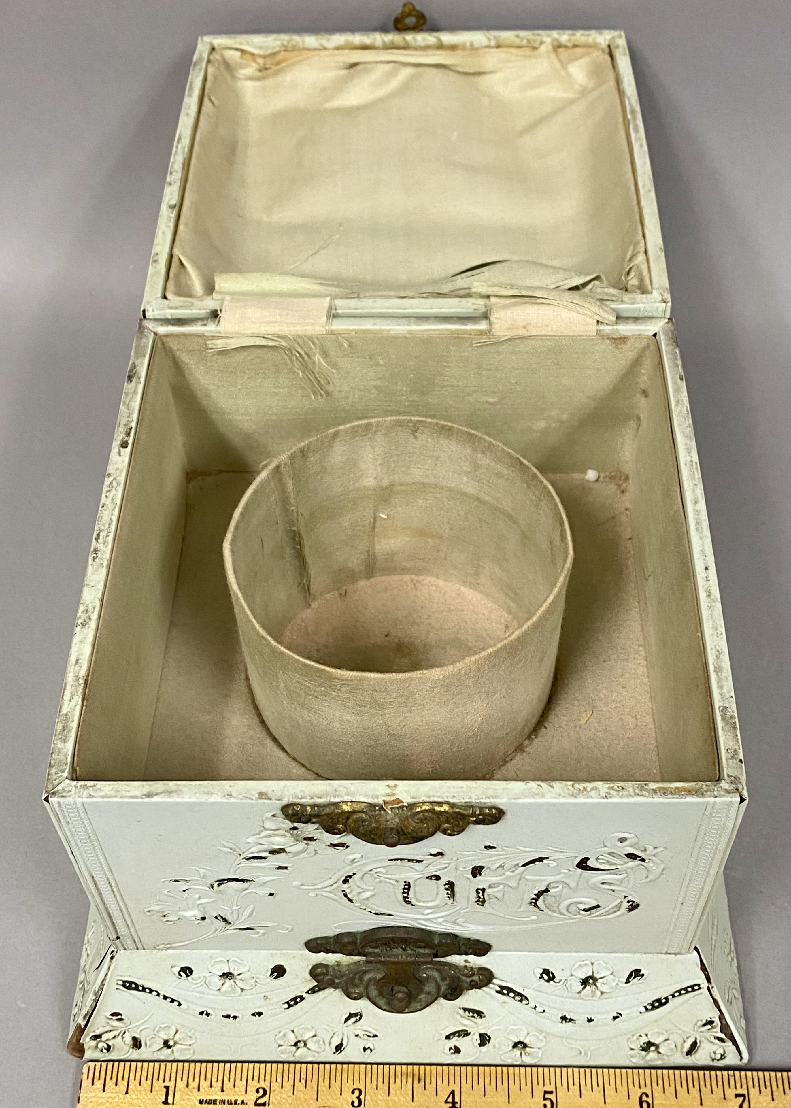 Vintage Dressing Box & Carved Wood Jewelry Box