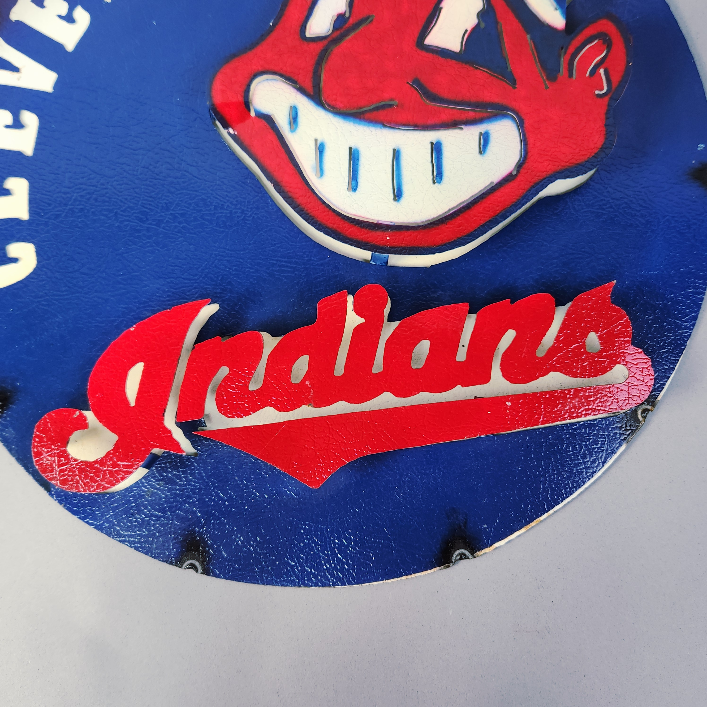 Cleveland Indians Chief Wahoo Metal Wall Sign