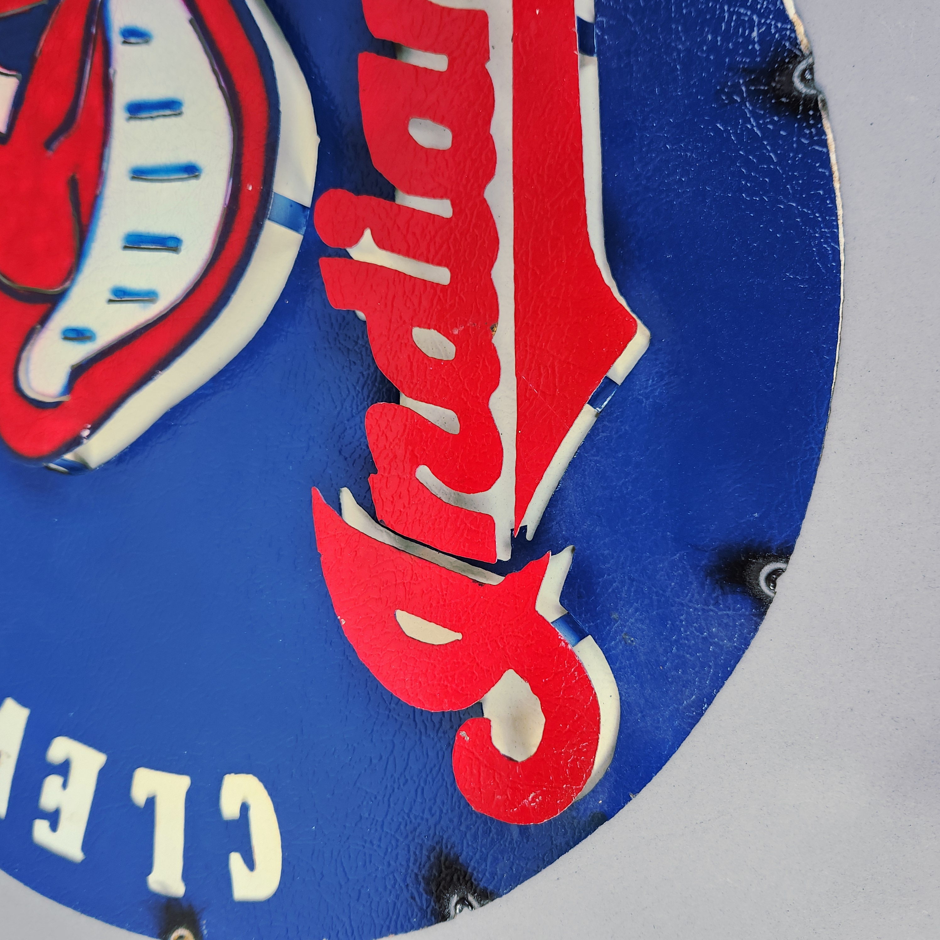 Cleveland Indians Chief Wahoo Metal Wall Sign