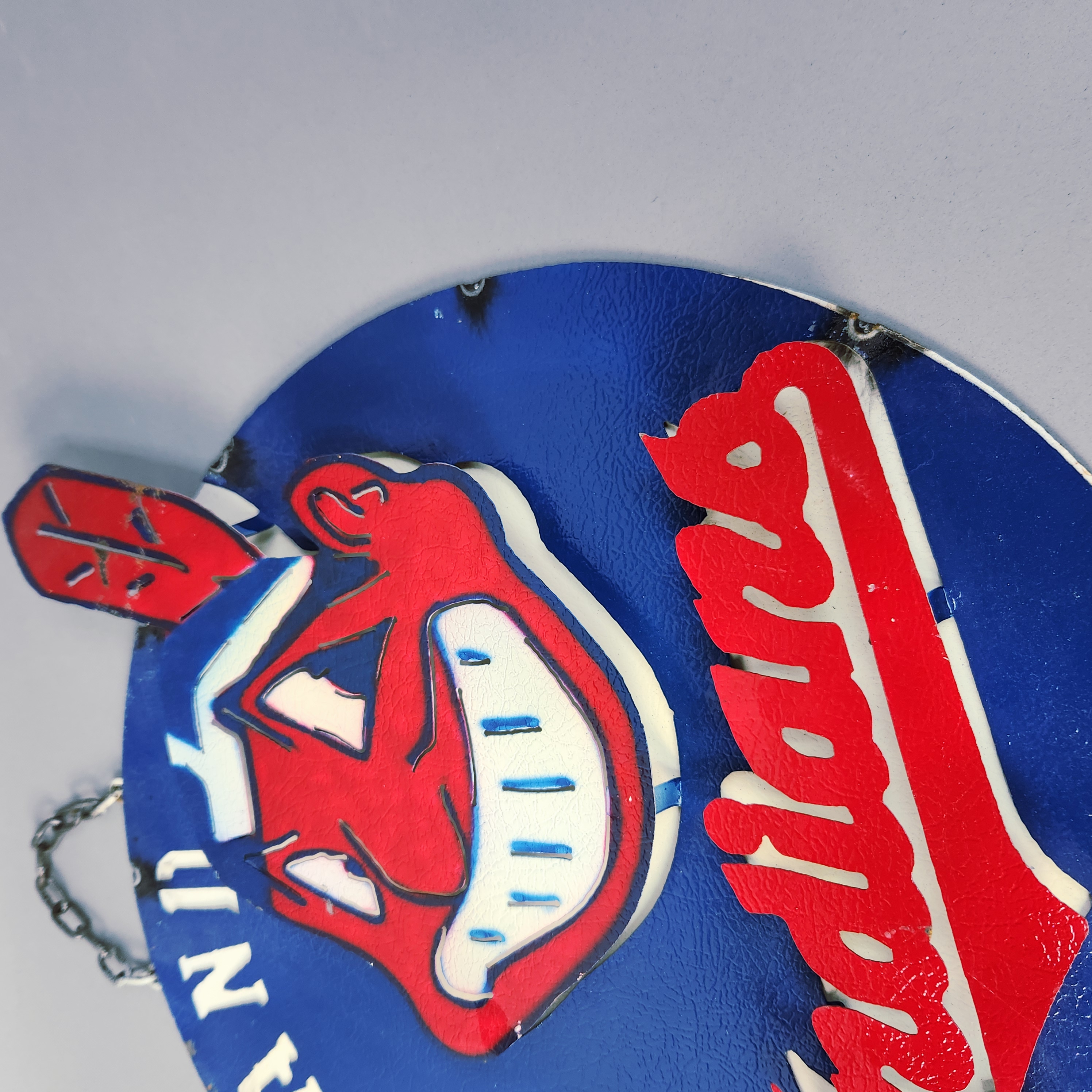 Cleveland Indians Chief Wahoo Metal Wall Sign