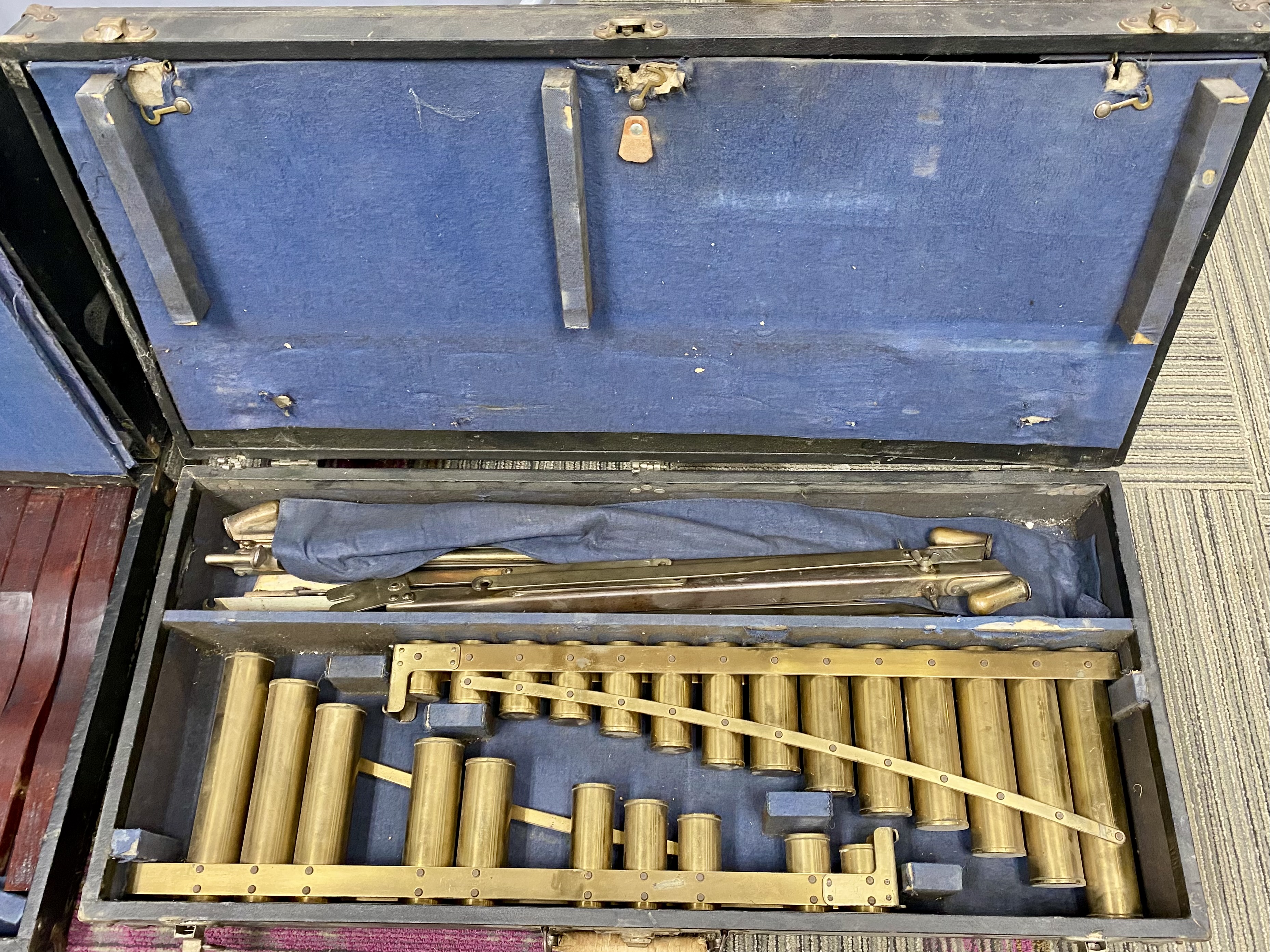 Vintage Portable Resonator Xylophone & Accessories