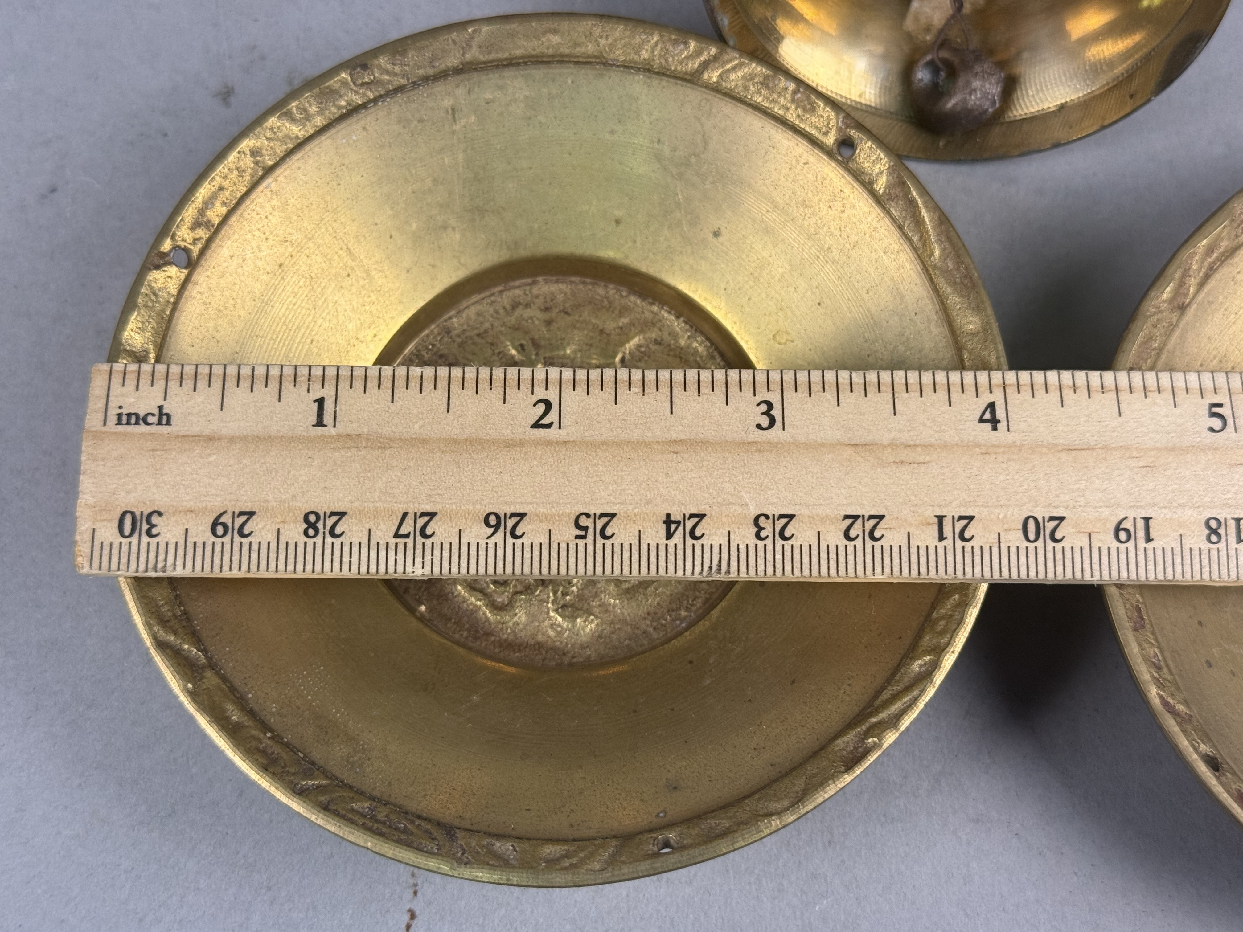 Vintage Indian Style Etched & Enameled Brass Items
