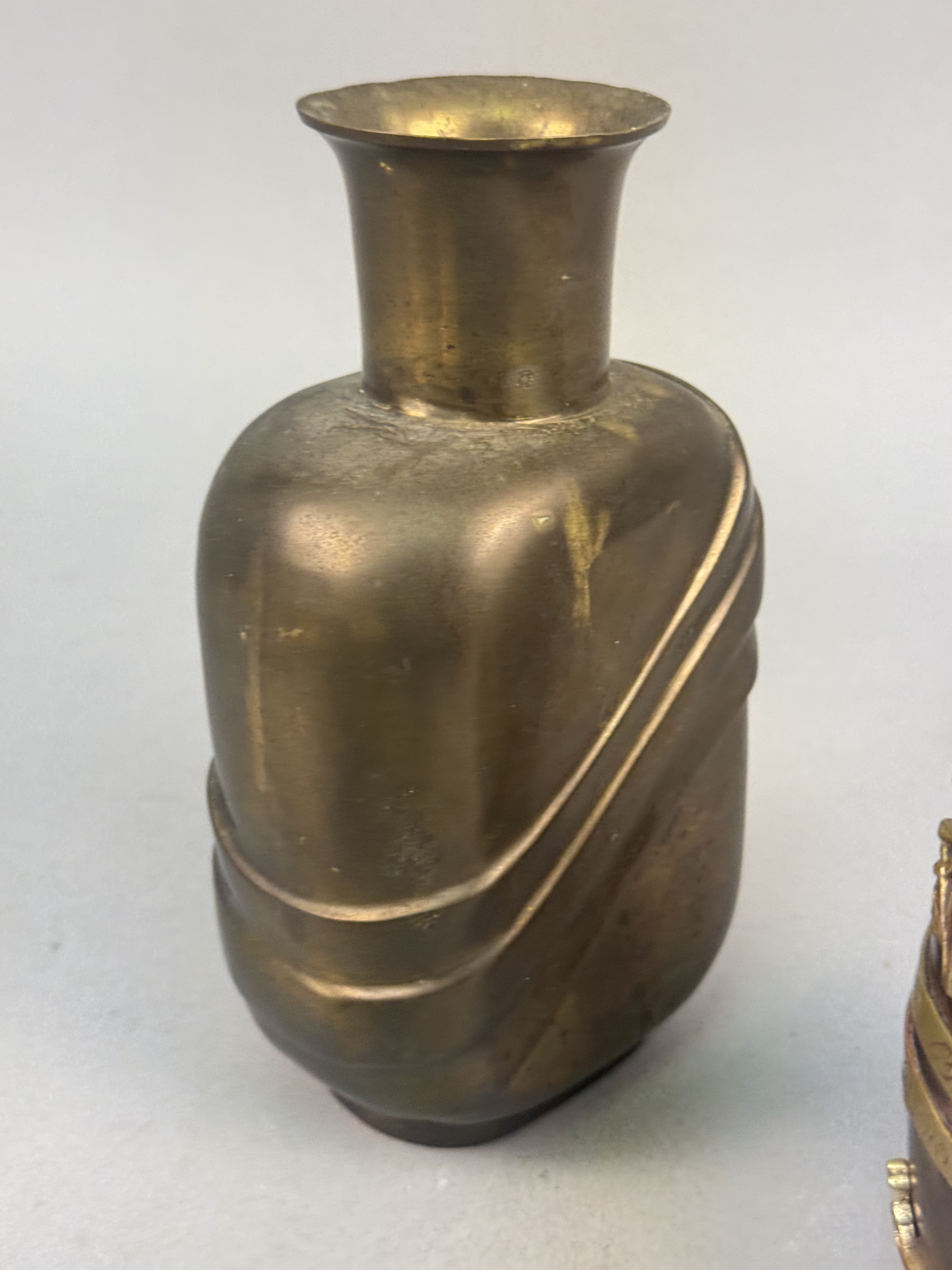 3 Mixed-Metal Vessels Art Deco & Repoussé Examples