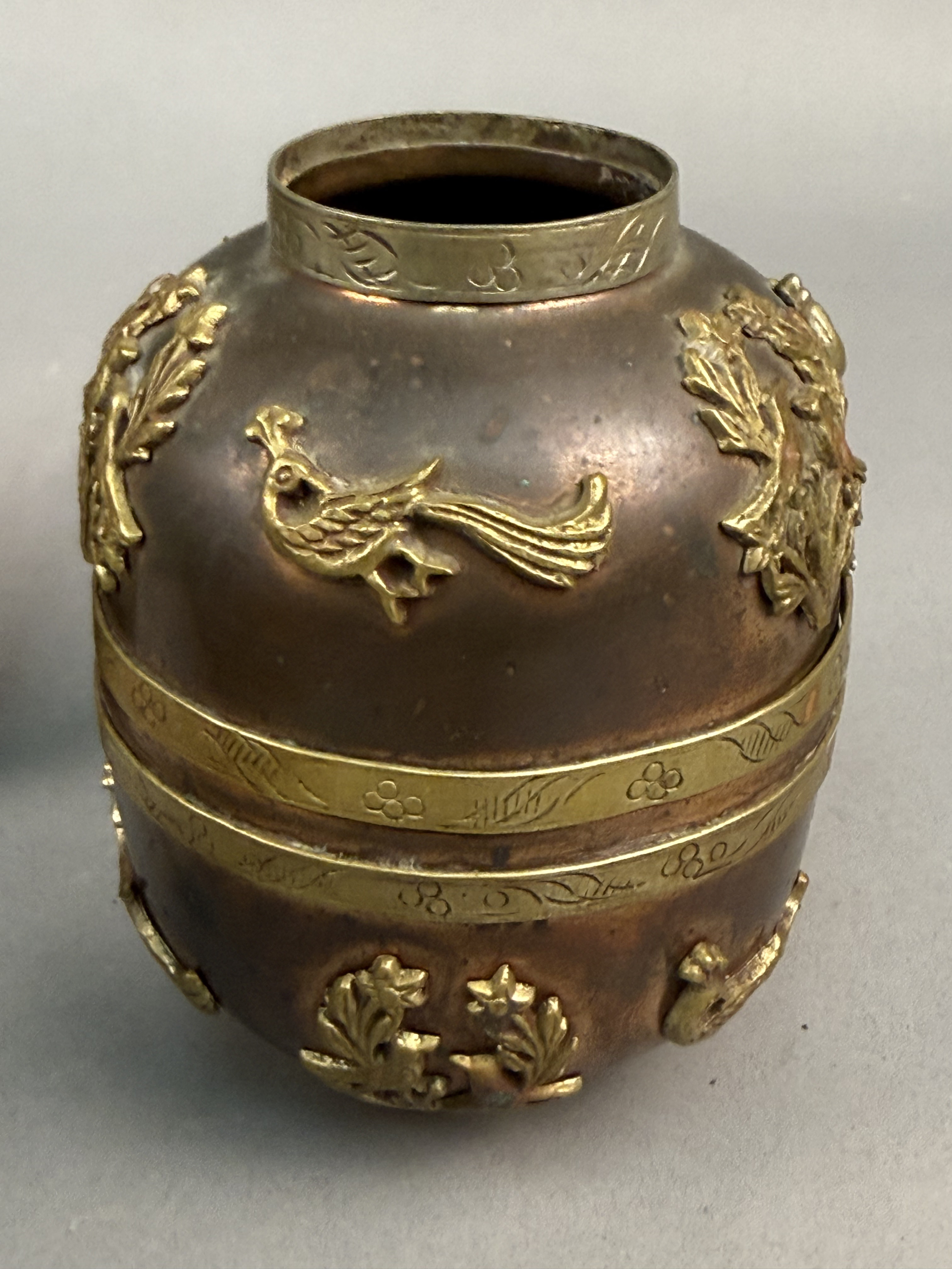 3 Mixed-Metal Vessels Art Deco & Repoussé Examples