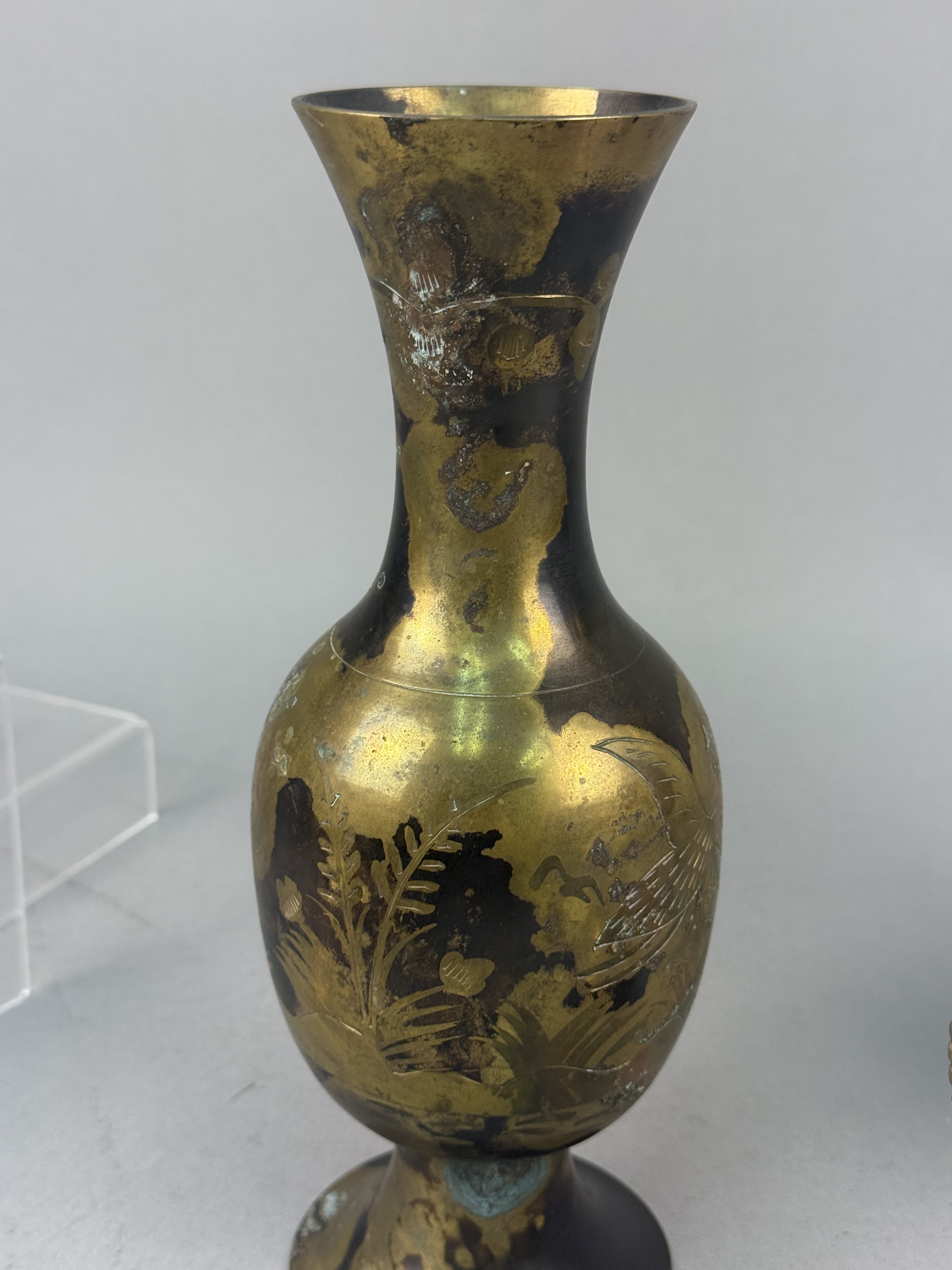 A Trio of Decorative Brass Vessels