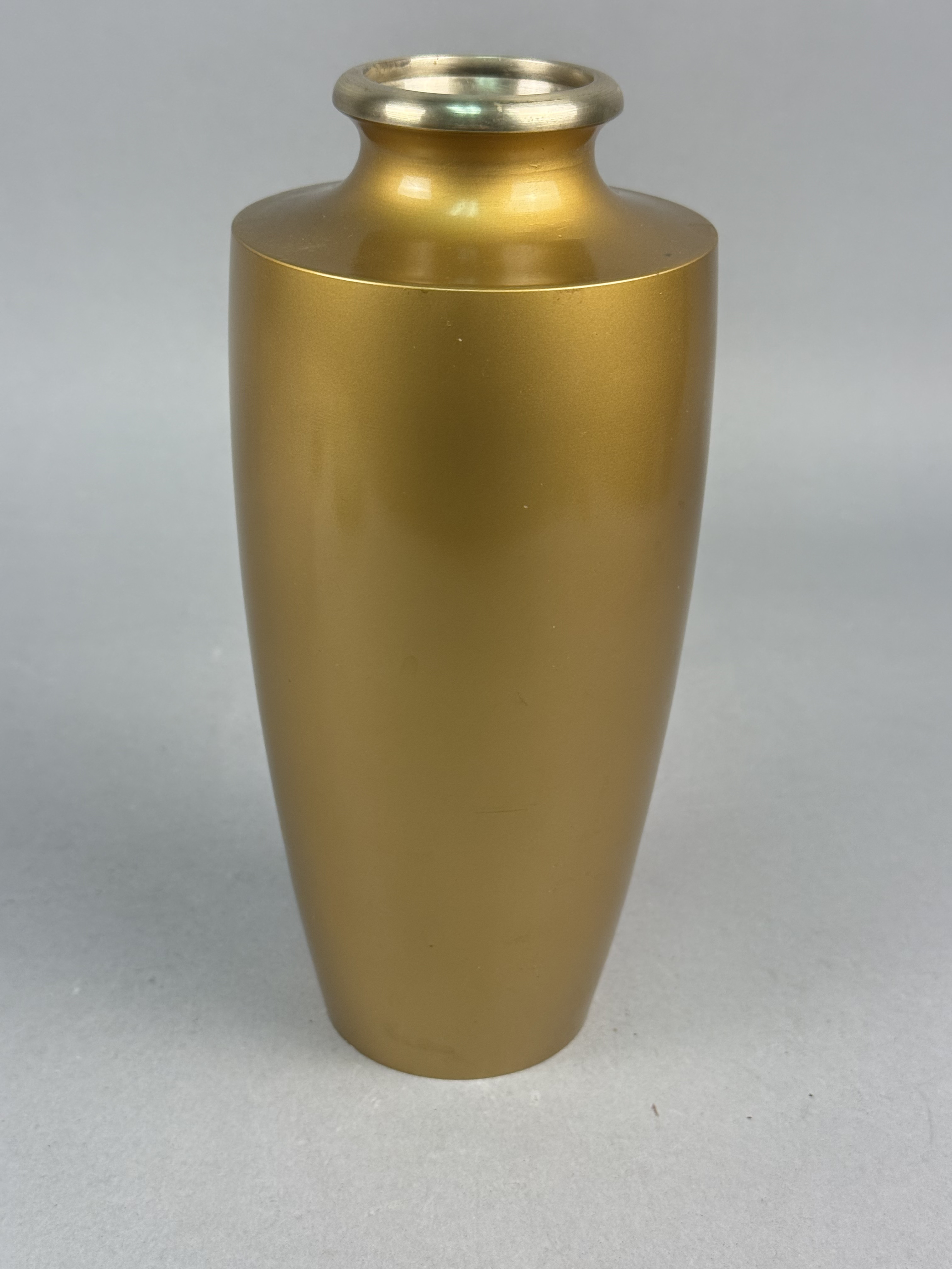 Japanese Mixed Metal Relief Vase