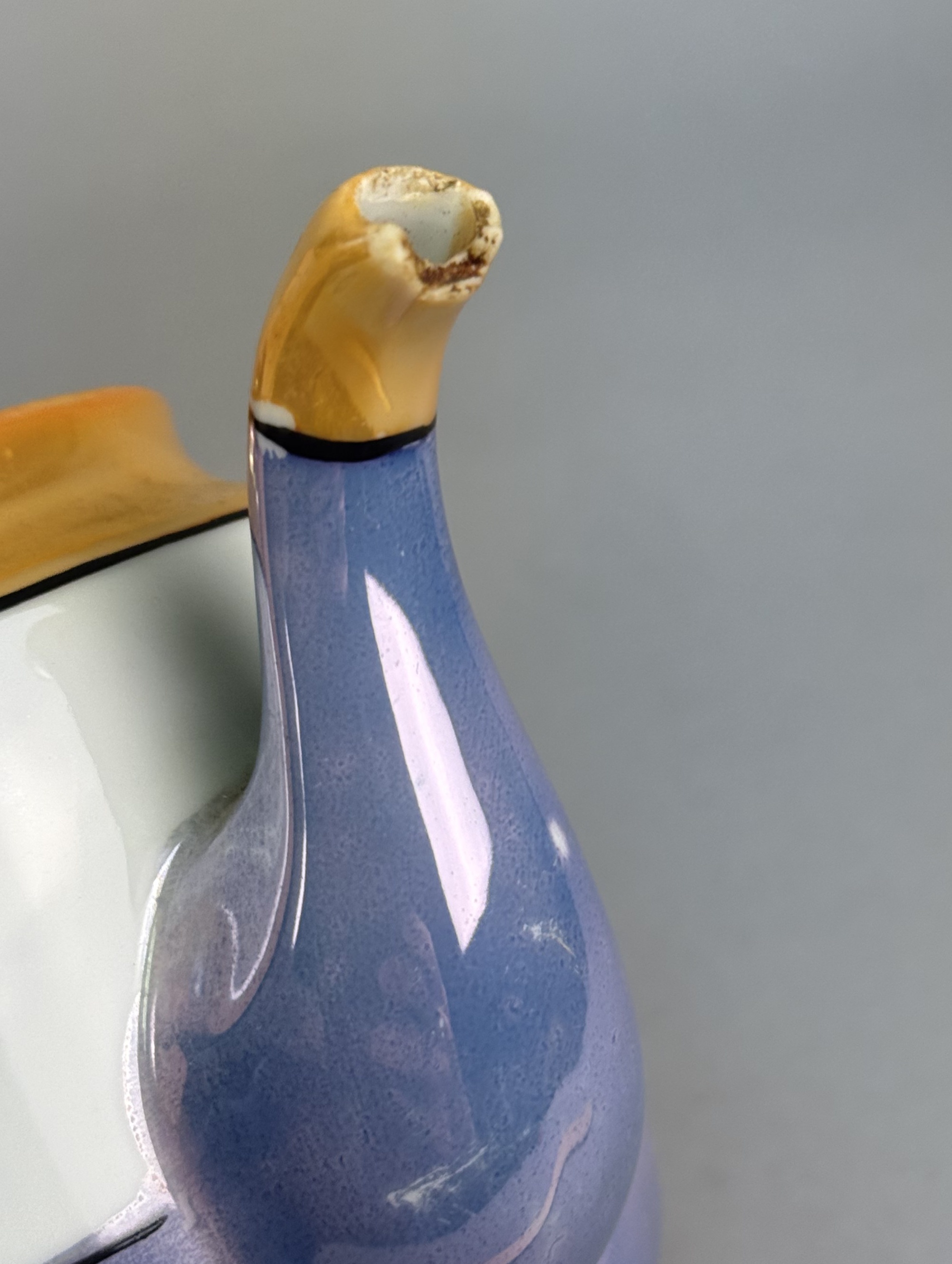 Japanese Lusterware Noritake Creamer & Teapot