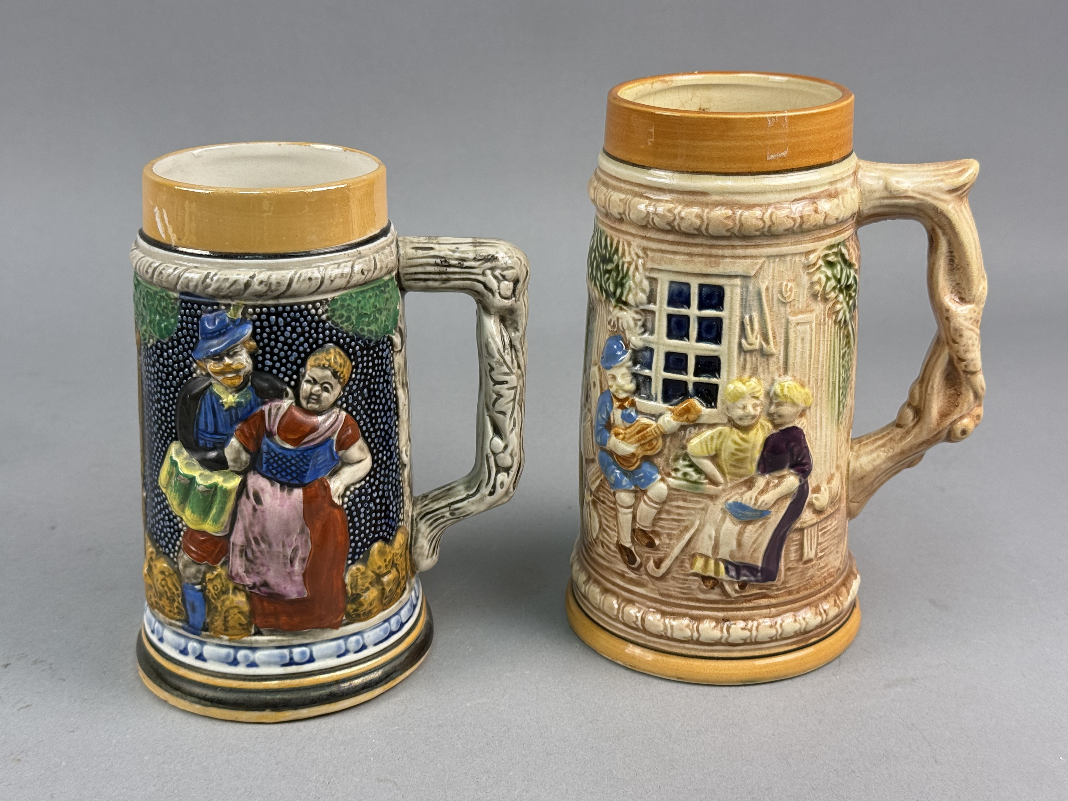 Ceramic Beer Steins in the German Style