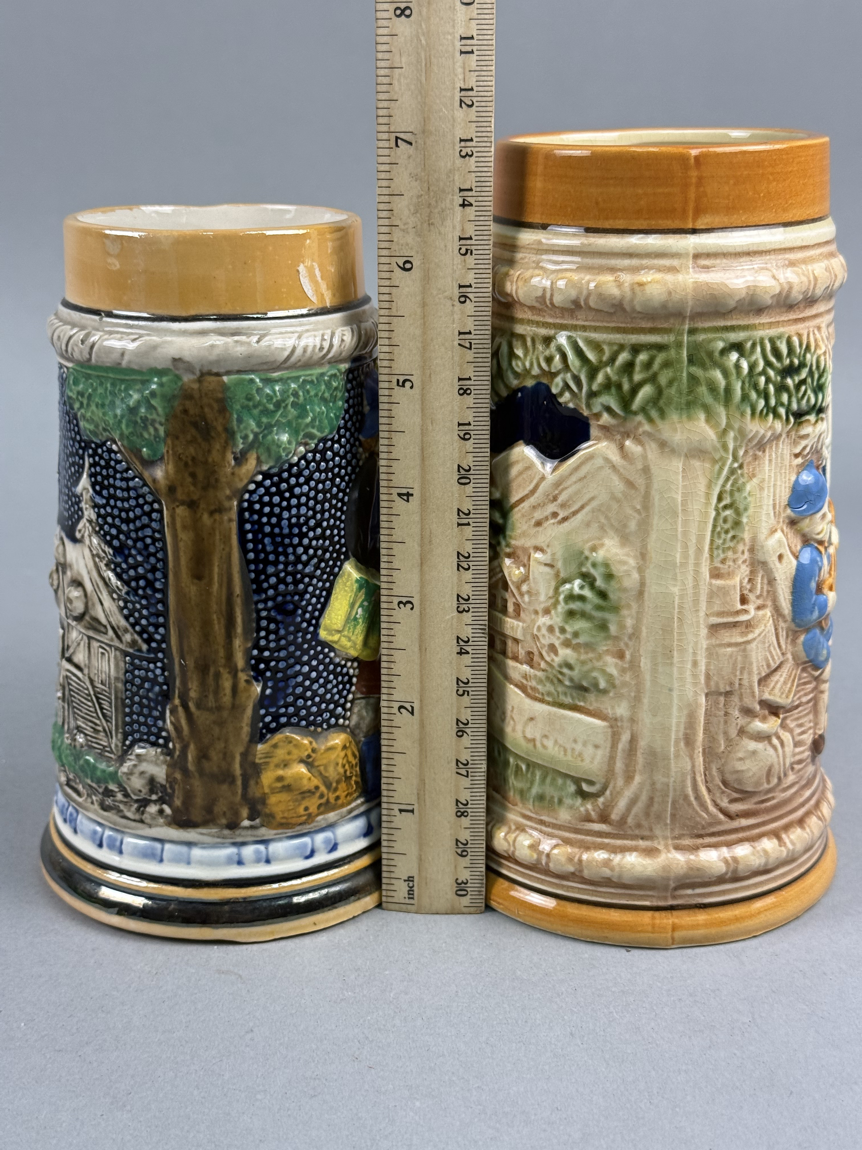 Ceramic Beer Steins in the German Style
