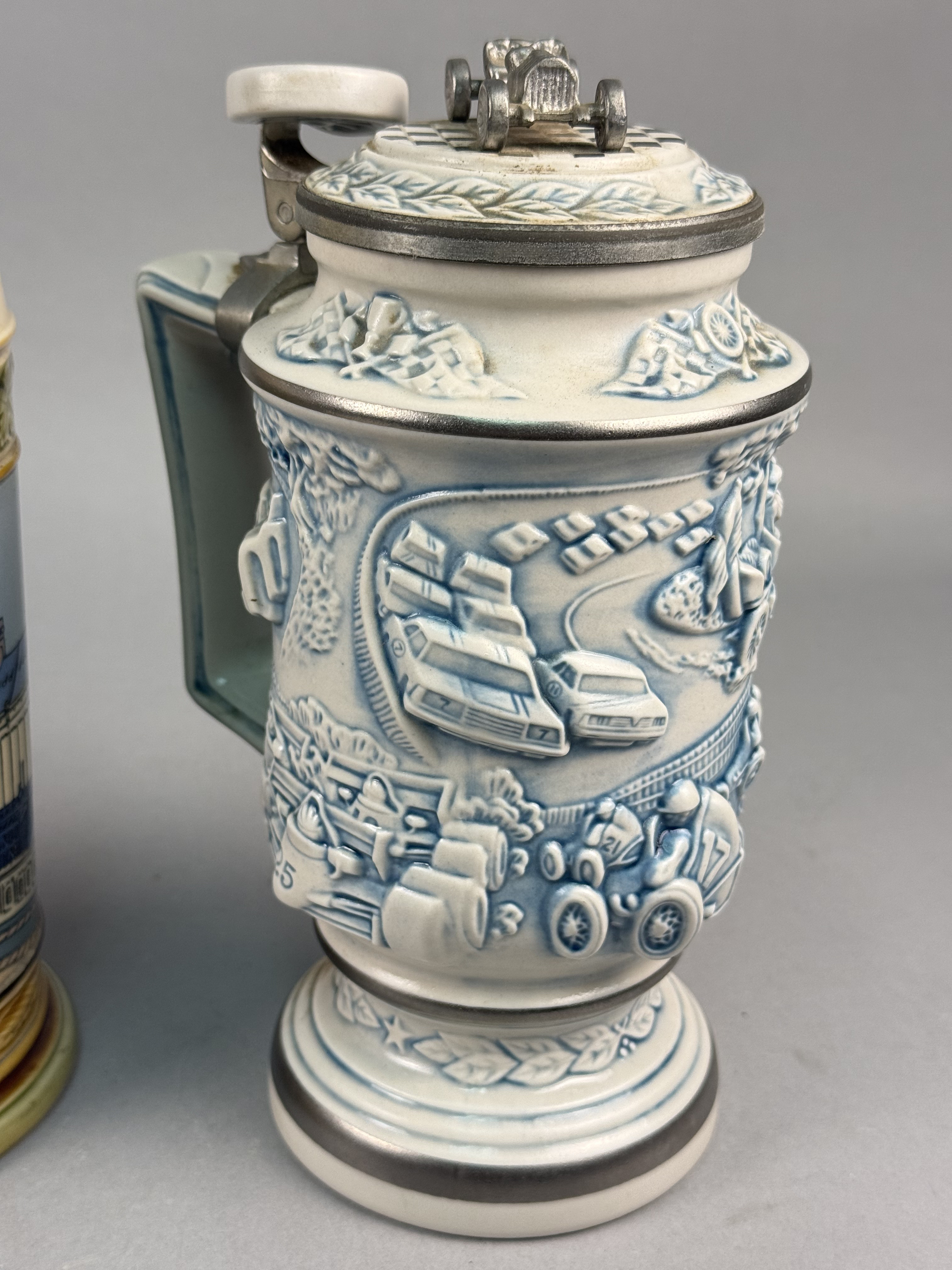 Two Beer Steins Mettlach Cerveceria Avon