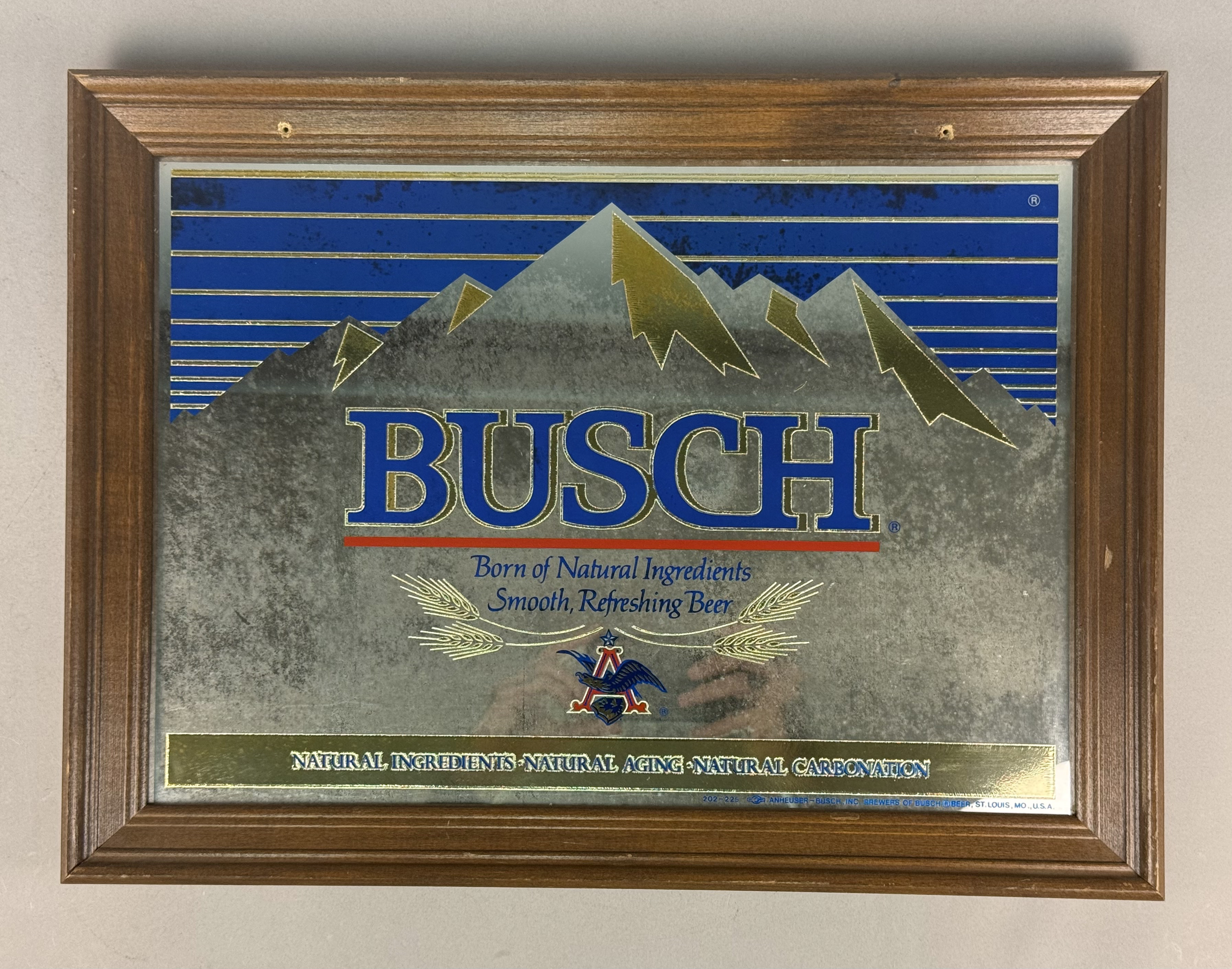 1987 Busch Beer Bar Mirror