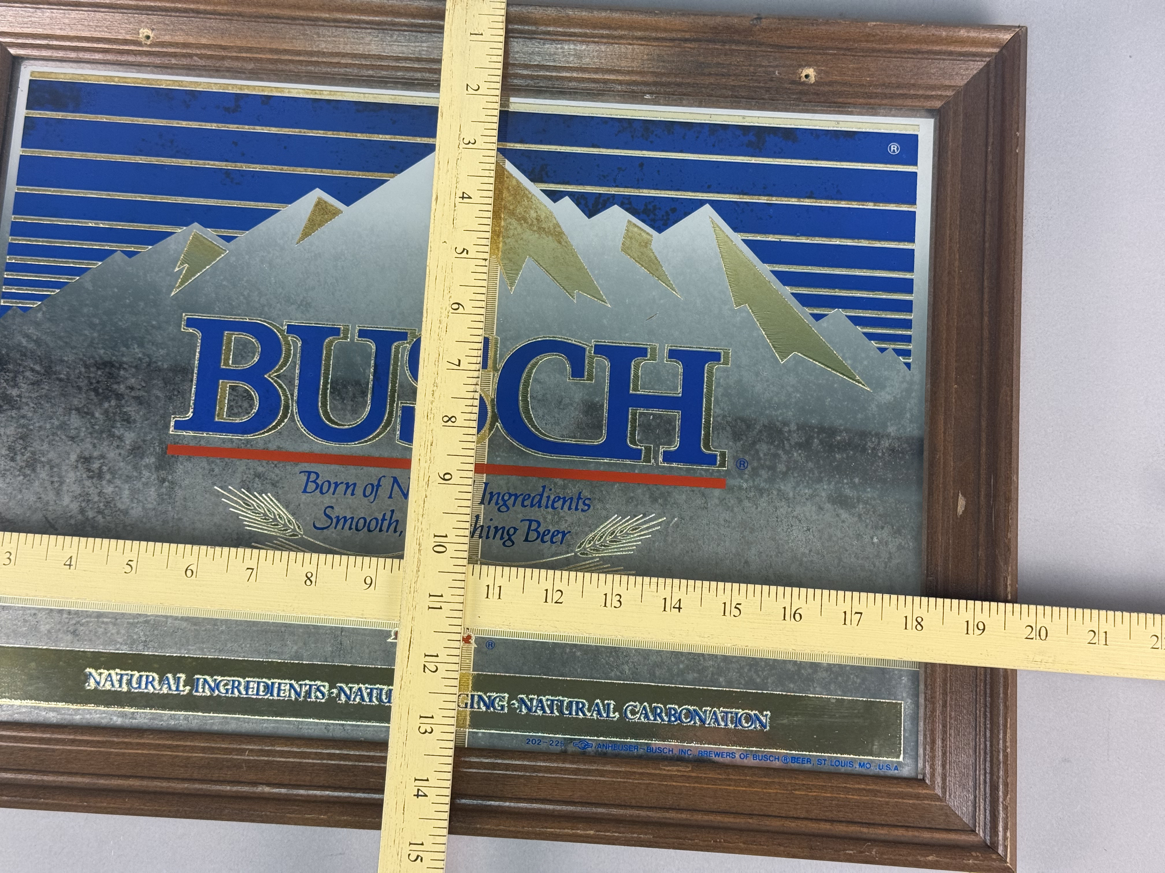 1987 Busch Beer Bar Mirror
