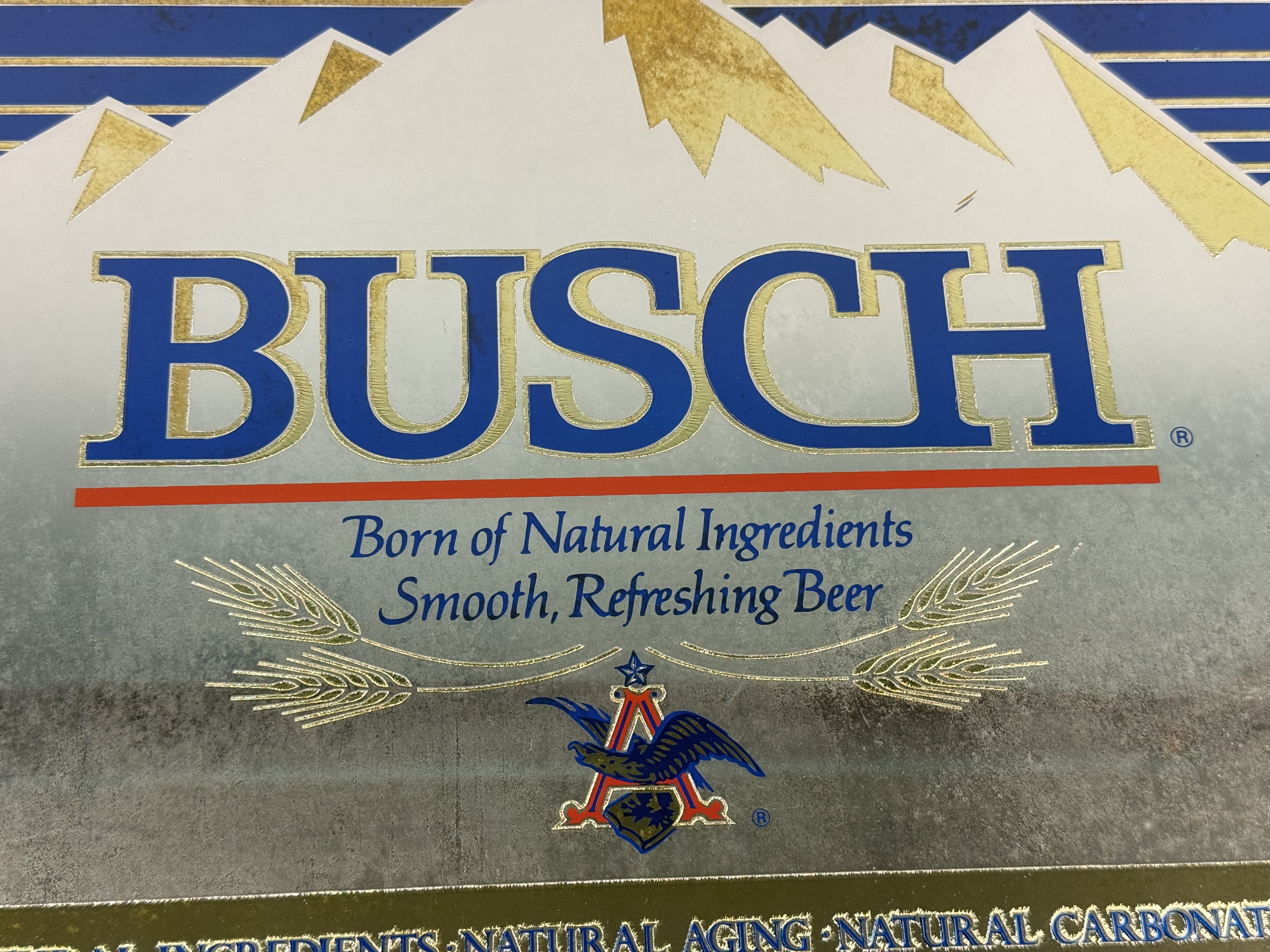 1987 Busch Beer Bar Mirror