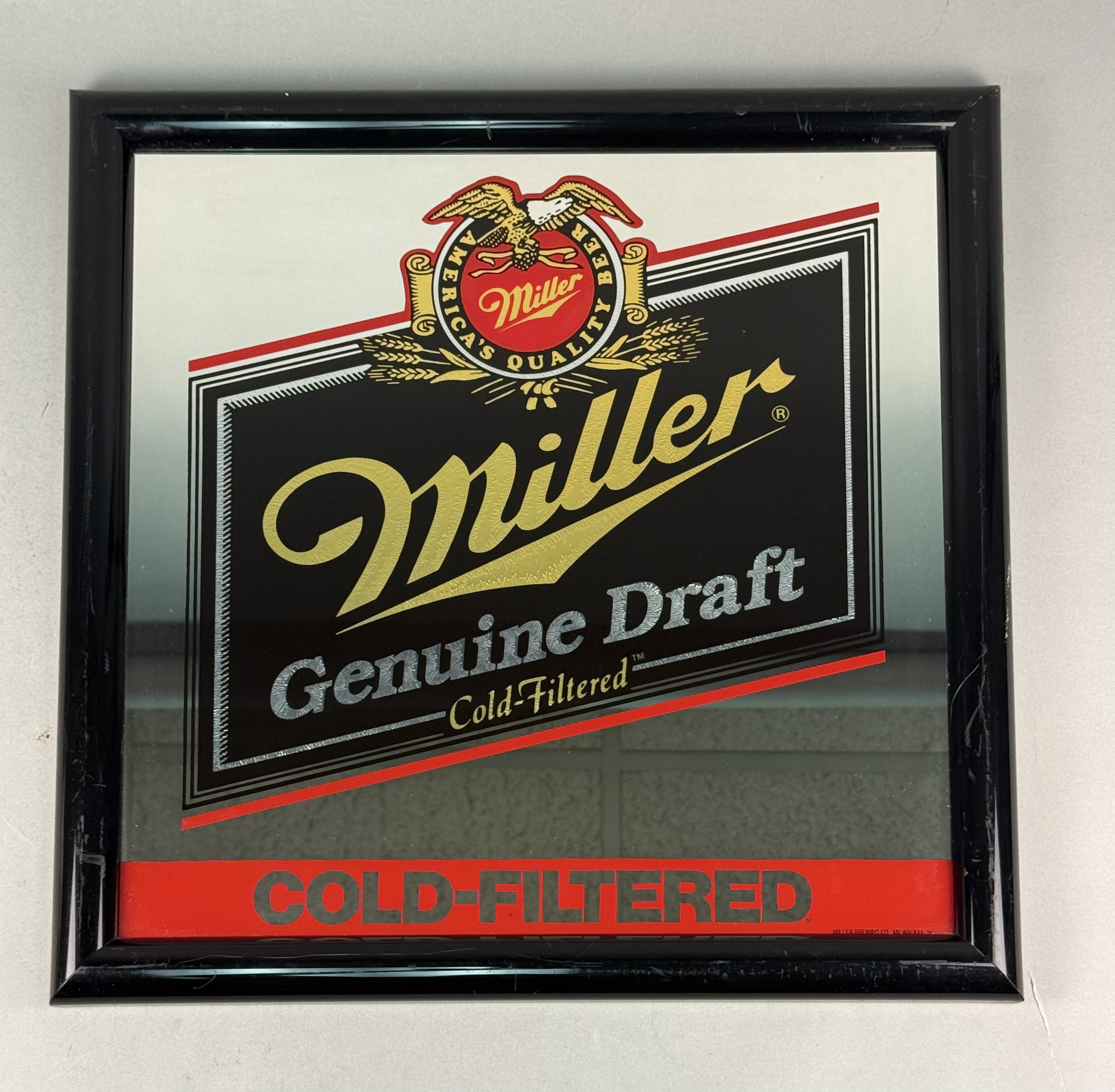 Vintage Miller Genuine Draft Bar Mirror