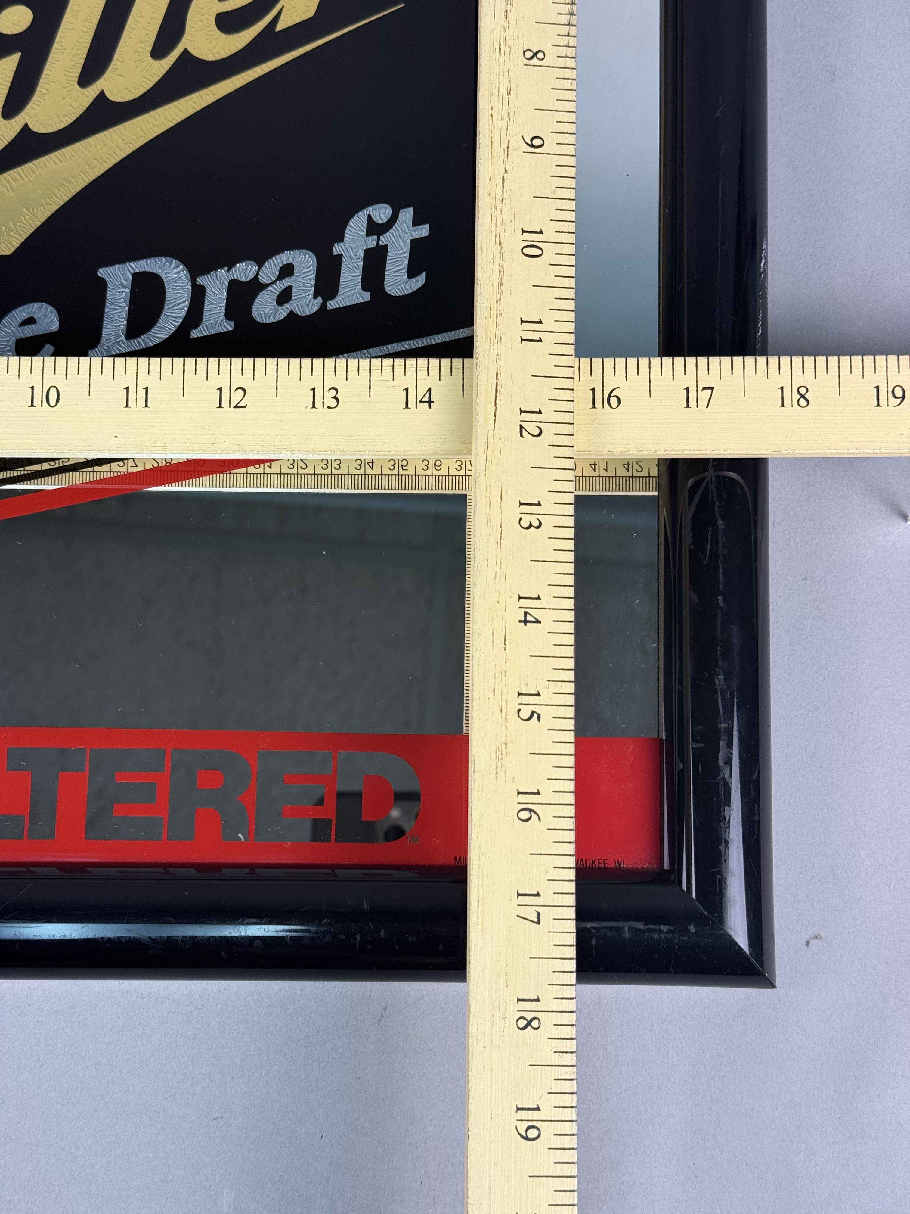 Vintage Miller Genuine Draft Bar Mirror