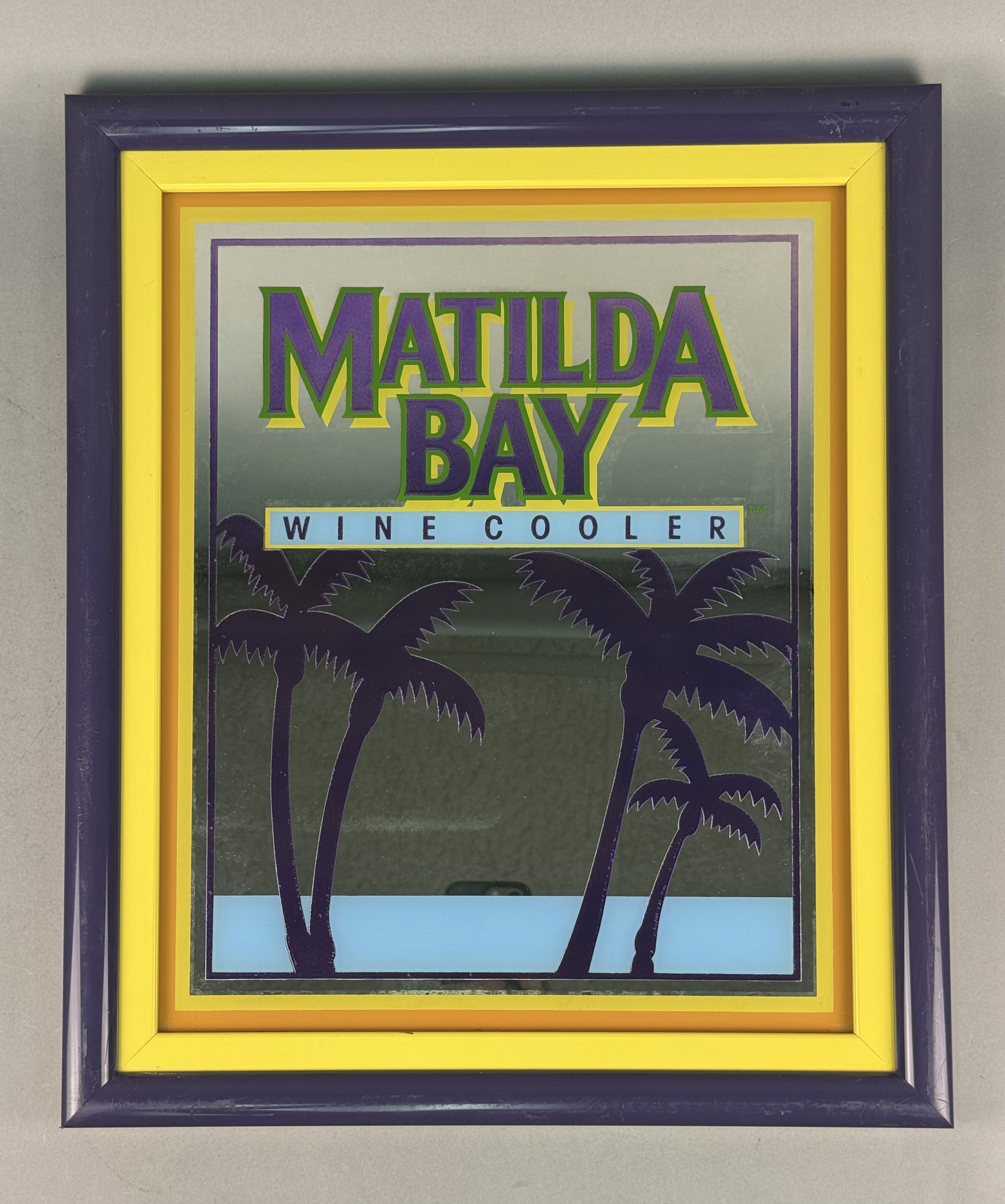 Vintage Matilda Bay Wine Cooler Bar Mirror