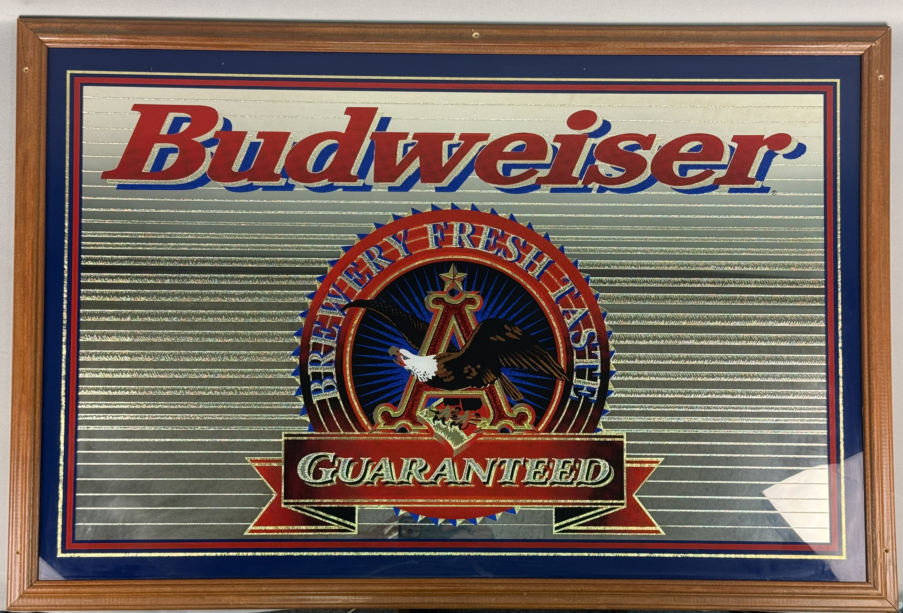 Large Budweiser Bar Mirror