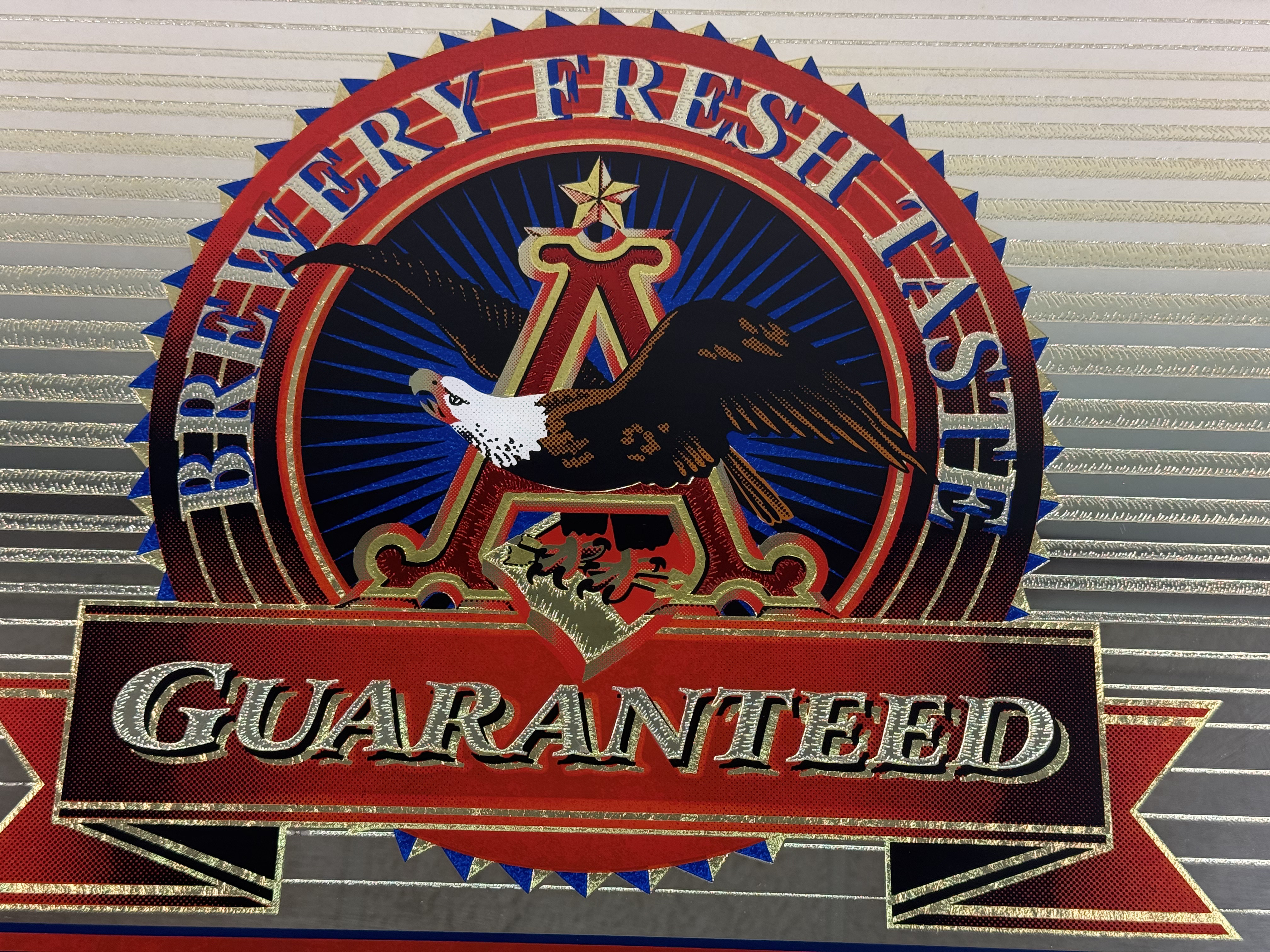 Large Budweiser Bar Mirror