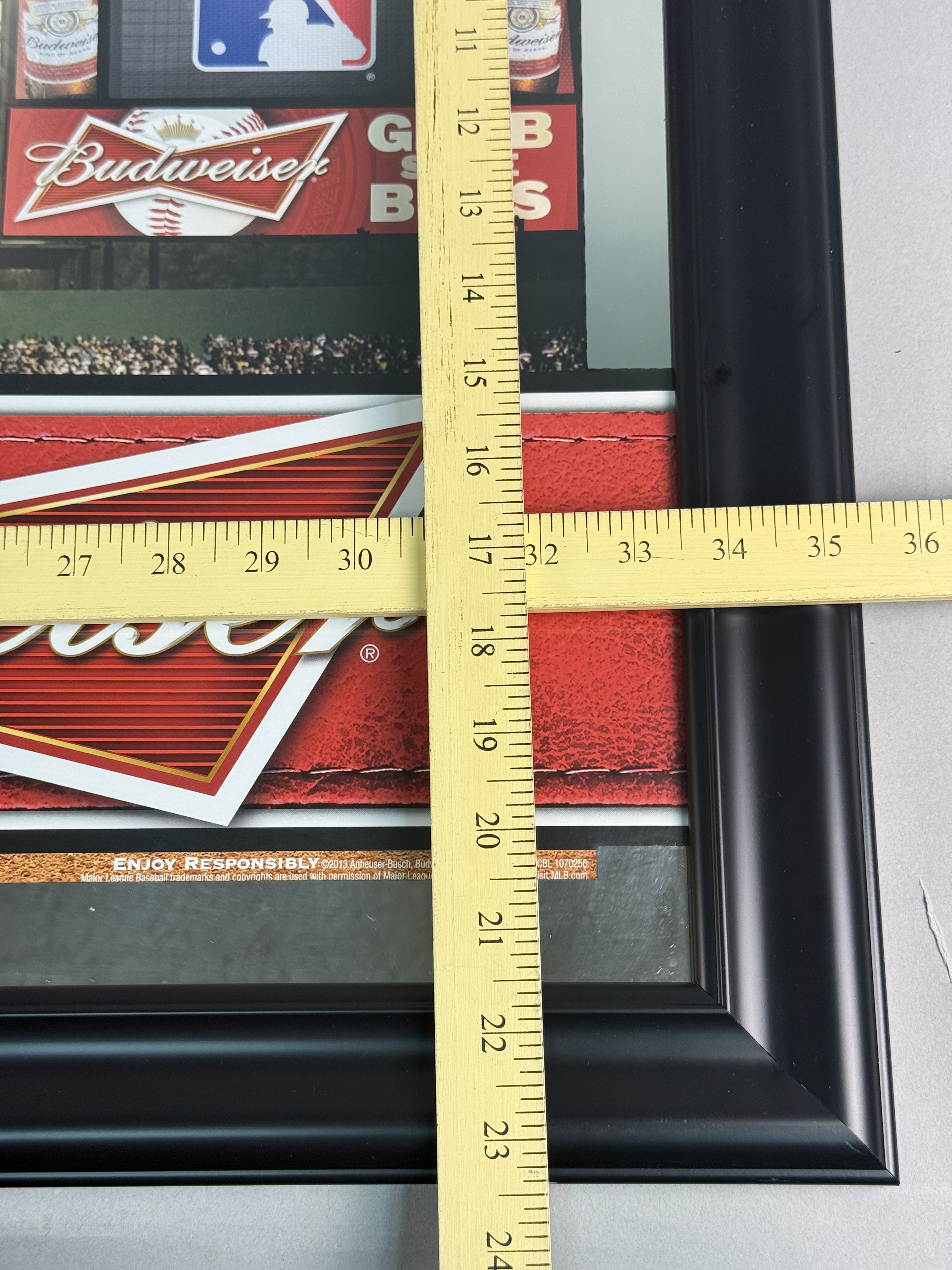 Budweiser Major League Baseball Bar Mirror