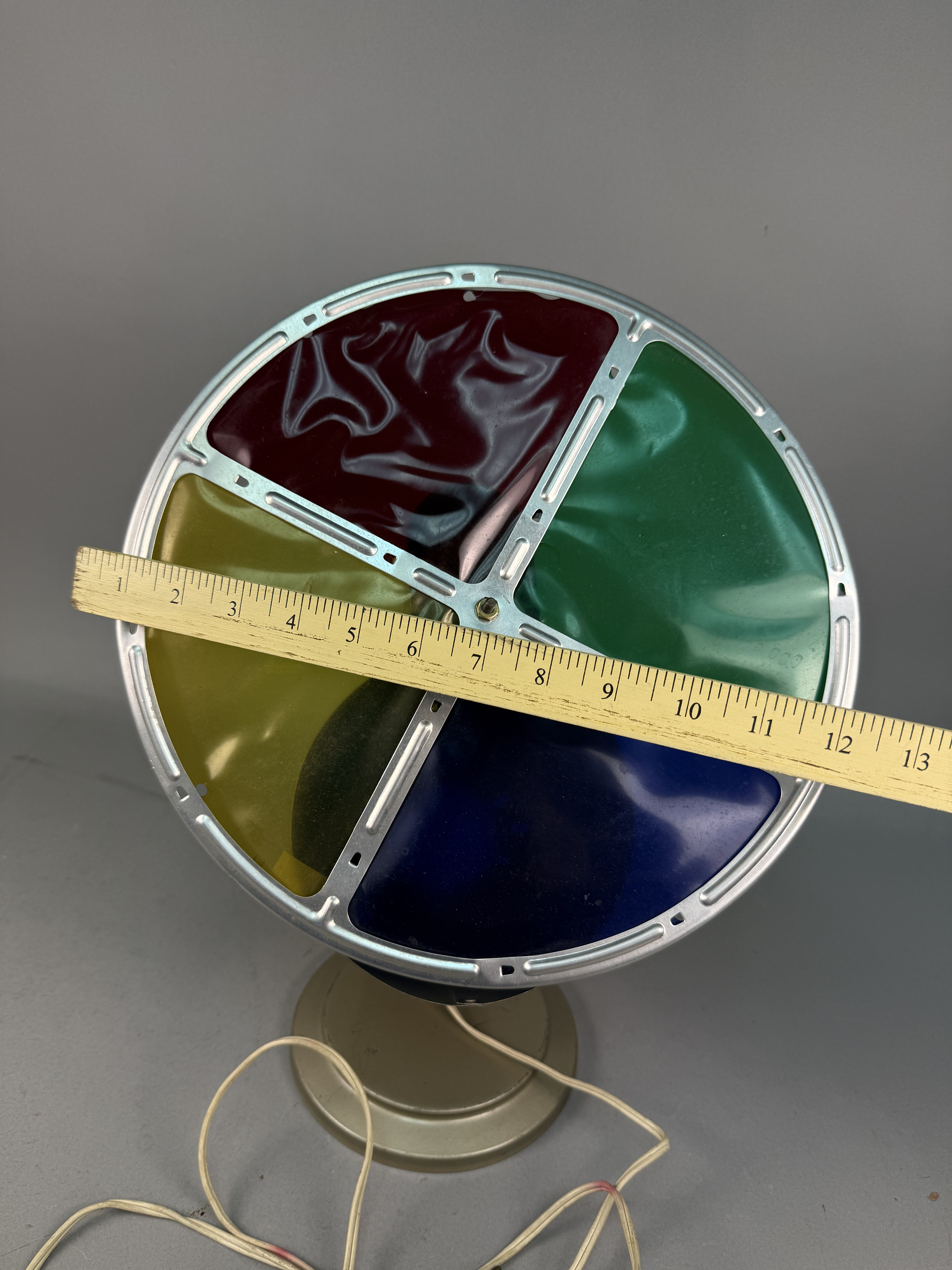 Mid-Century Rotating Color Wheel Christmas Tree Lamp