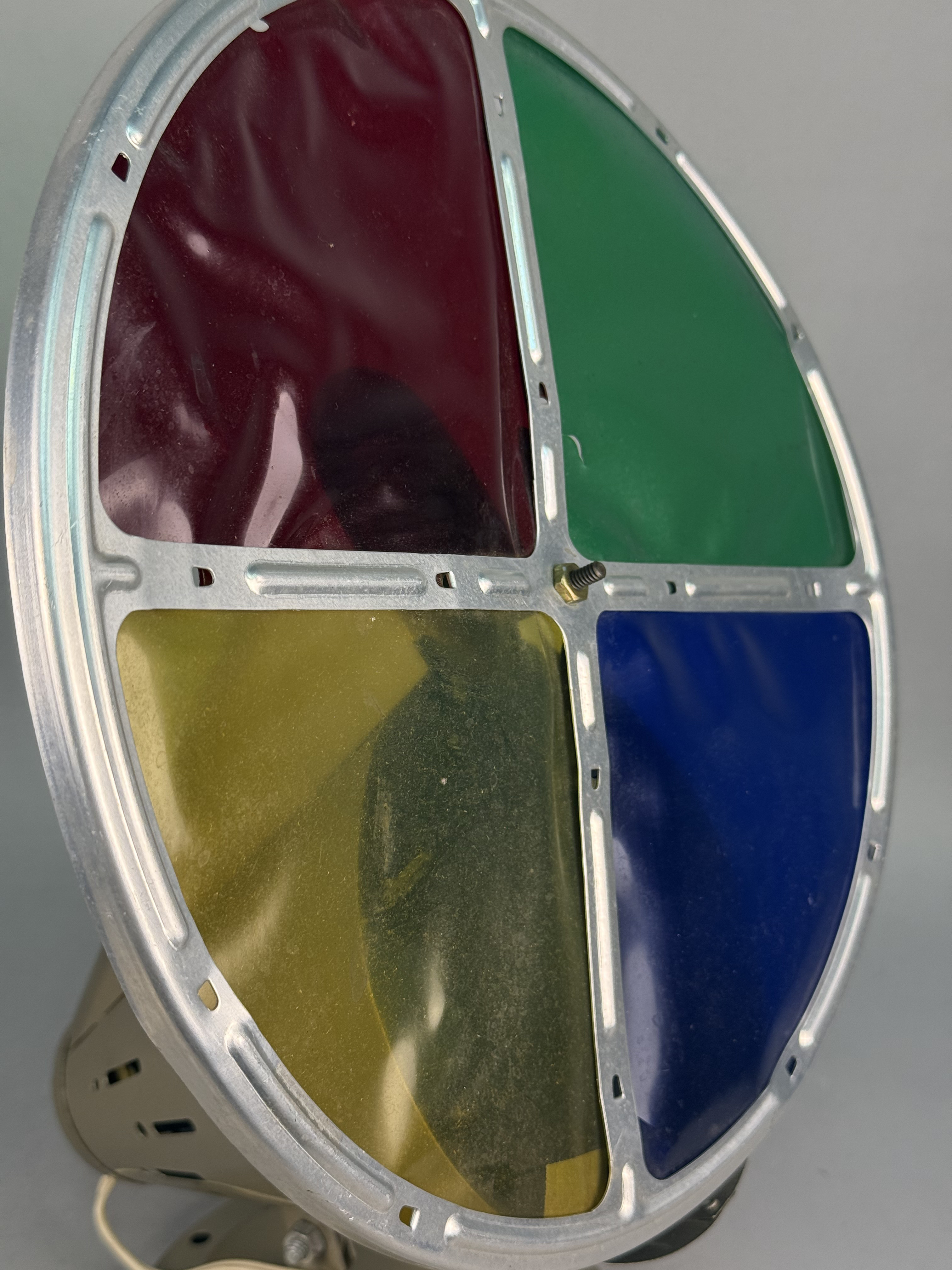 Mid-Century Rotating Color Wheel Christmas Tree Lamp