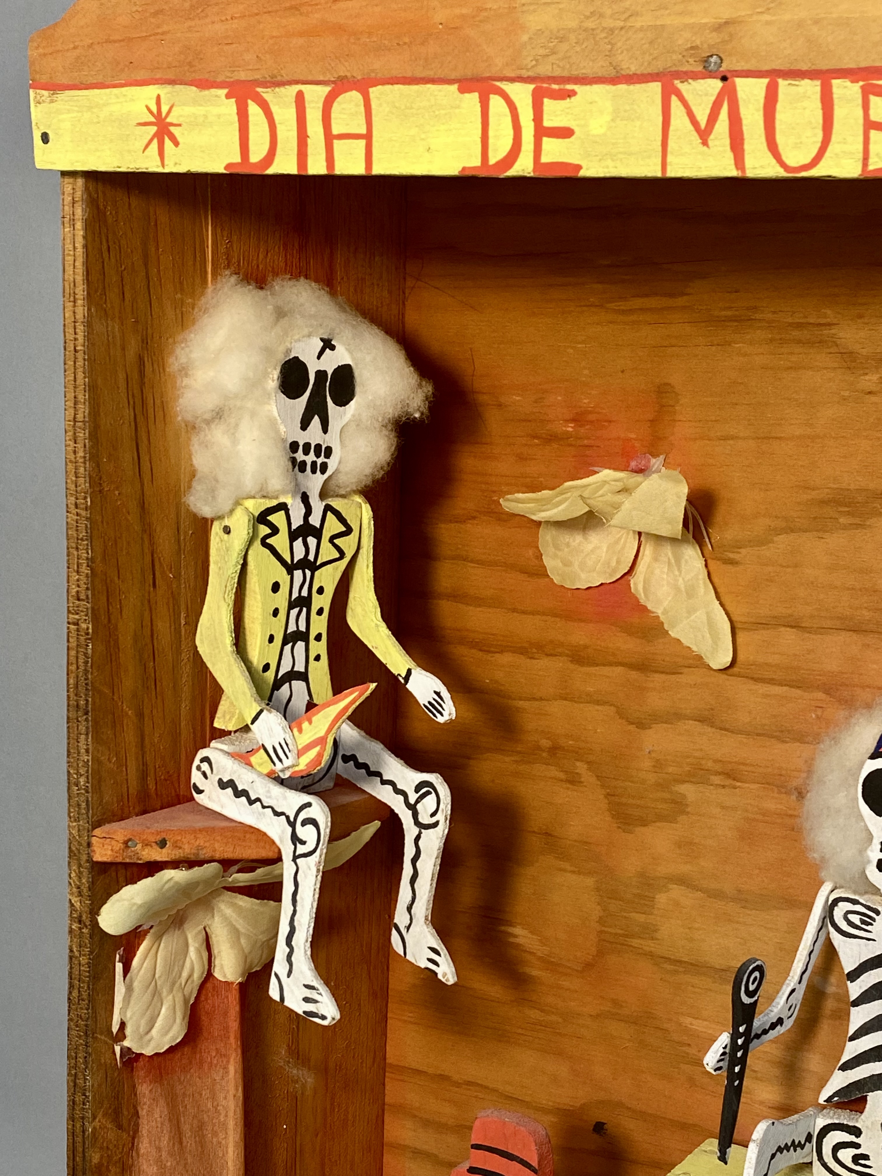 Dia de los Muertos Folk Art Shadow Box