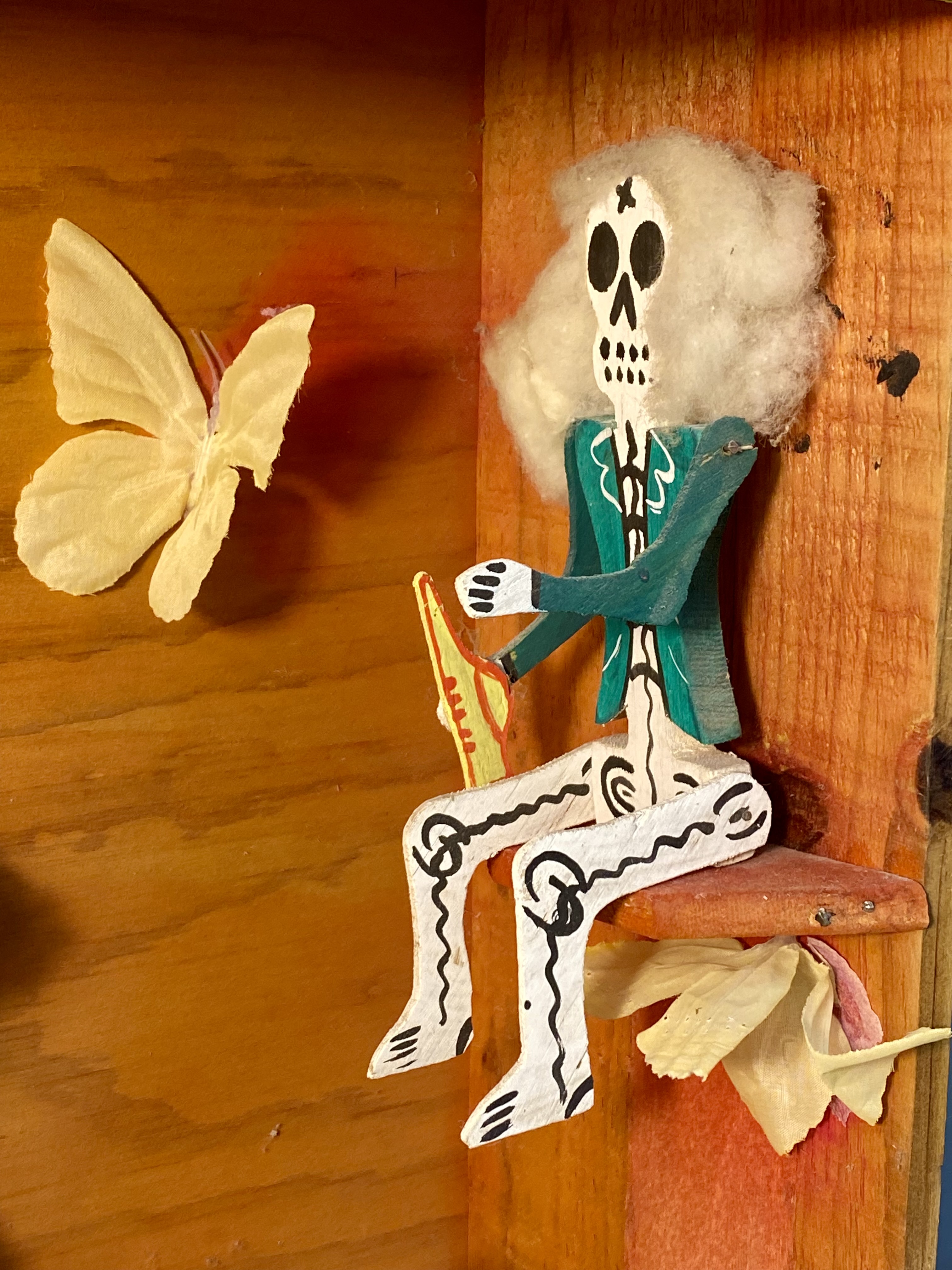Dia de los Muertos Folk Art Shadow Box