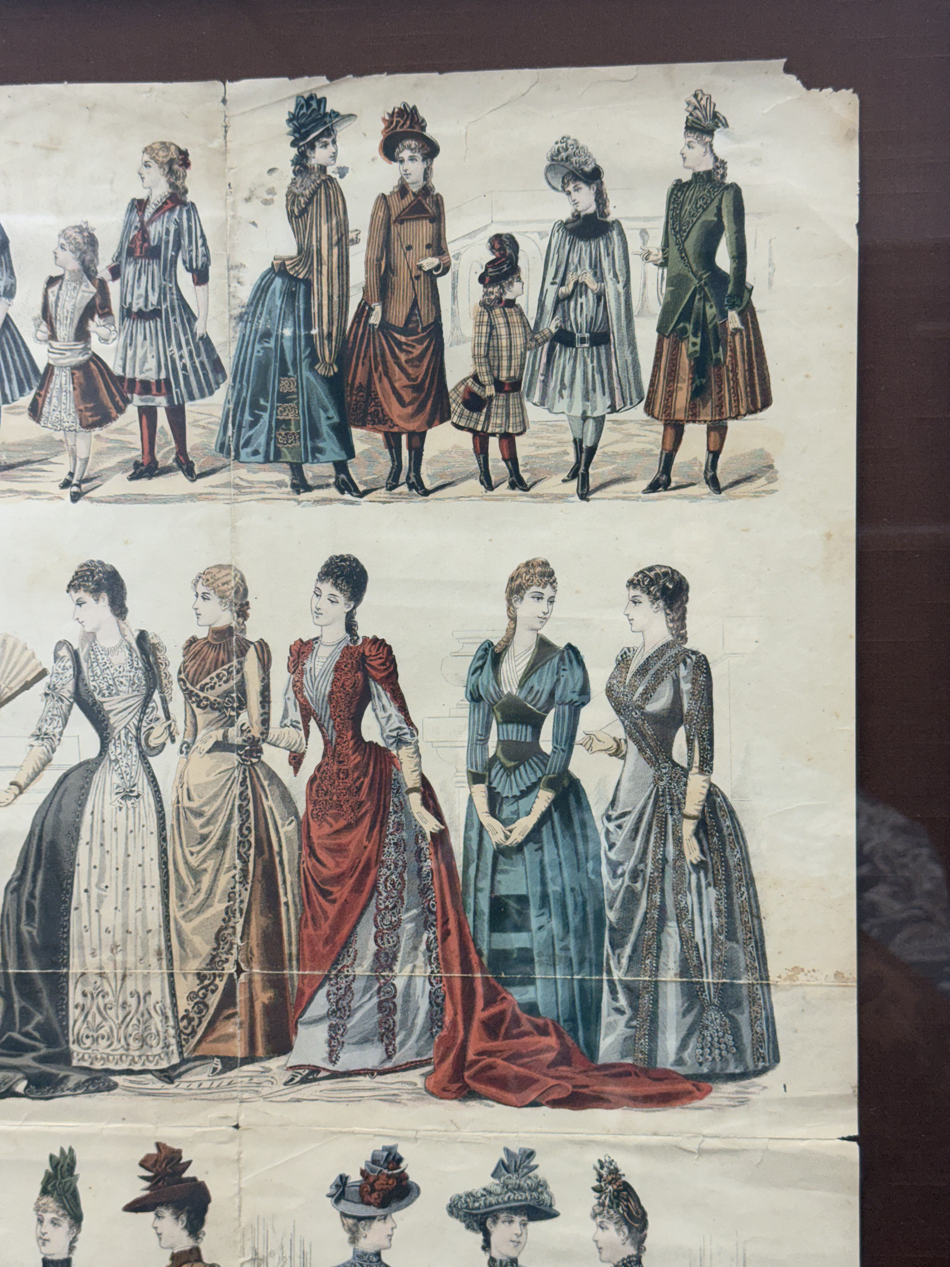 Young Ladies Journal Fashion Plate Chromolithograph