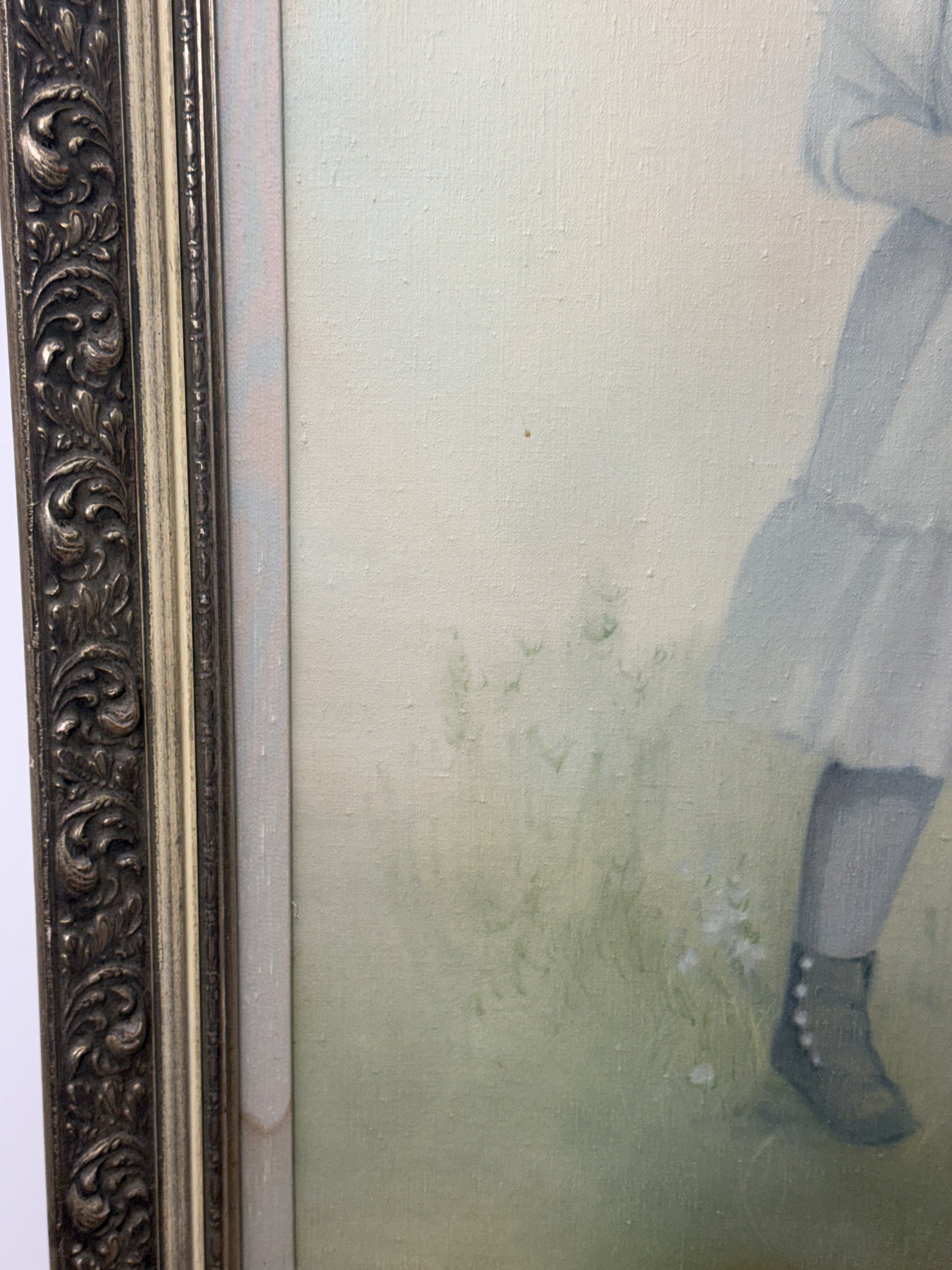 Pat Zenda Portrait of a Young Girl Oil on Canvas