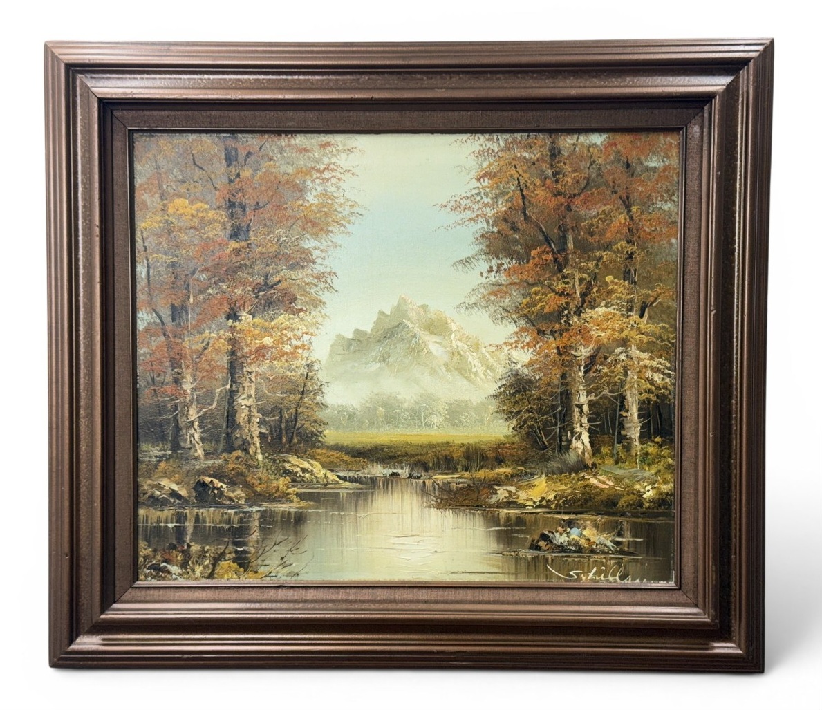 Original Oil on Canvas Mountain Landscape