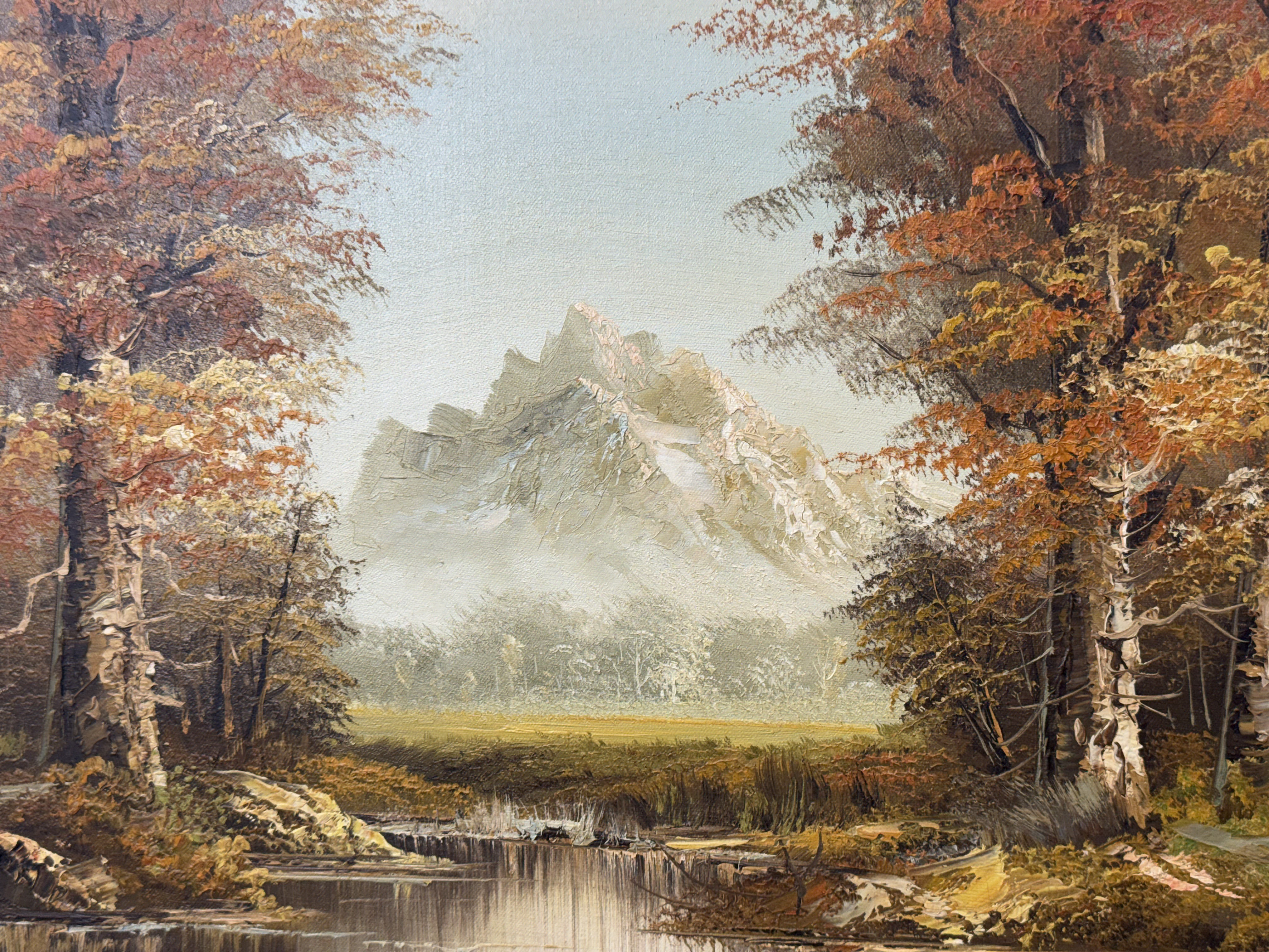 Original Oil on Canvas Mountain Landscape