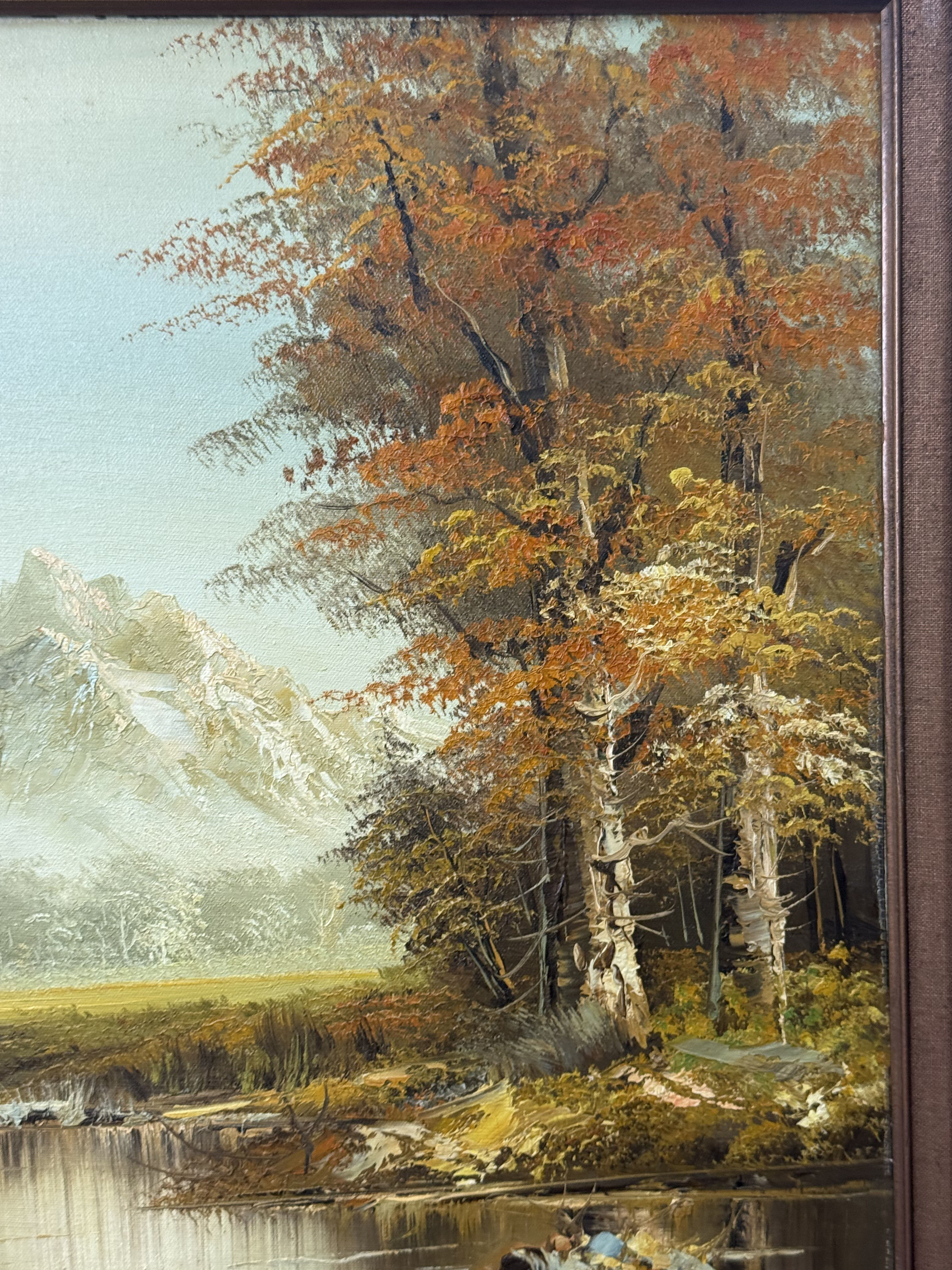 Original Oil on Canvas Mountain Landscape