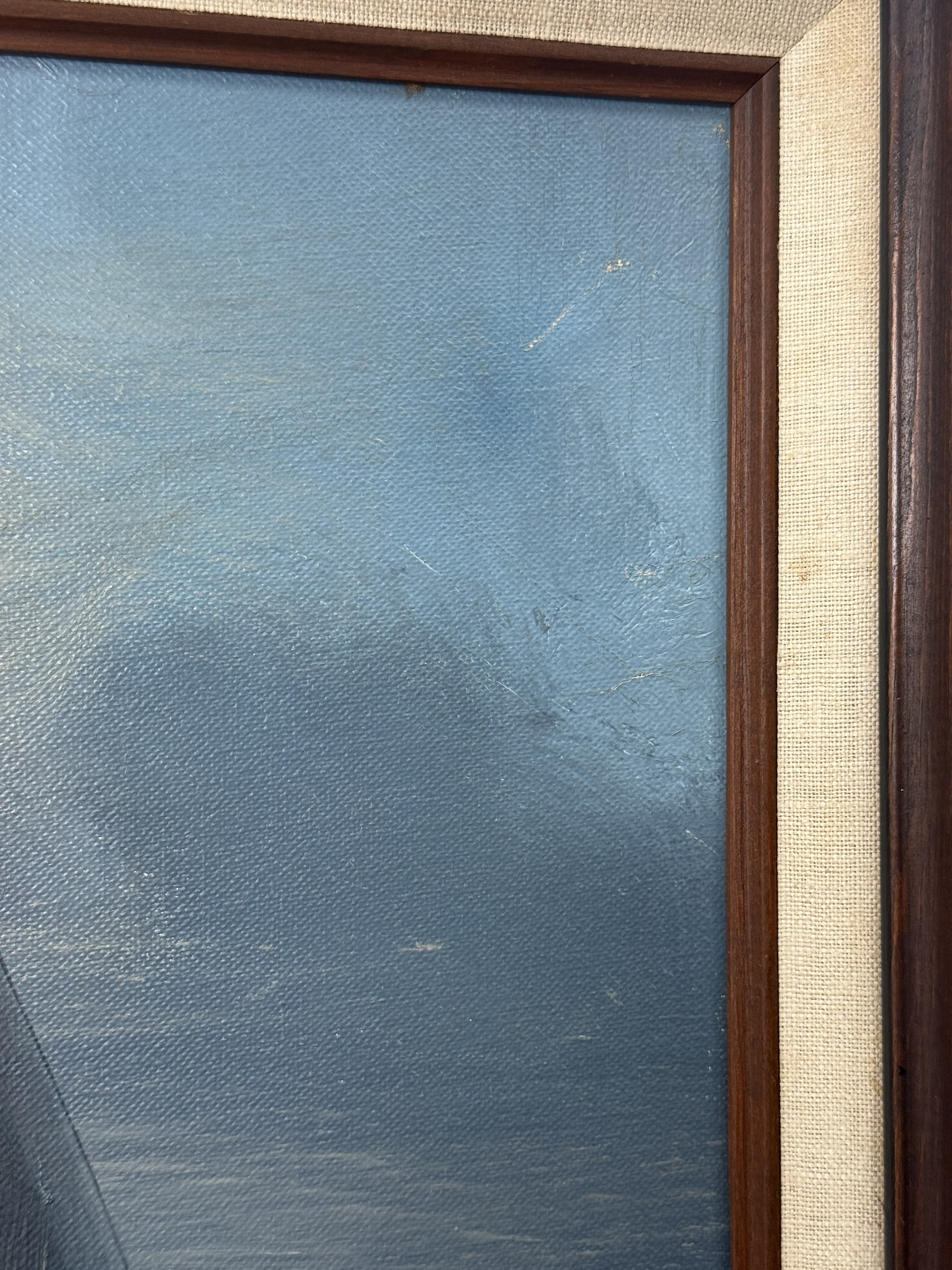 V. Berk Maritime Oil on Canvas Seascape