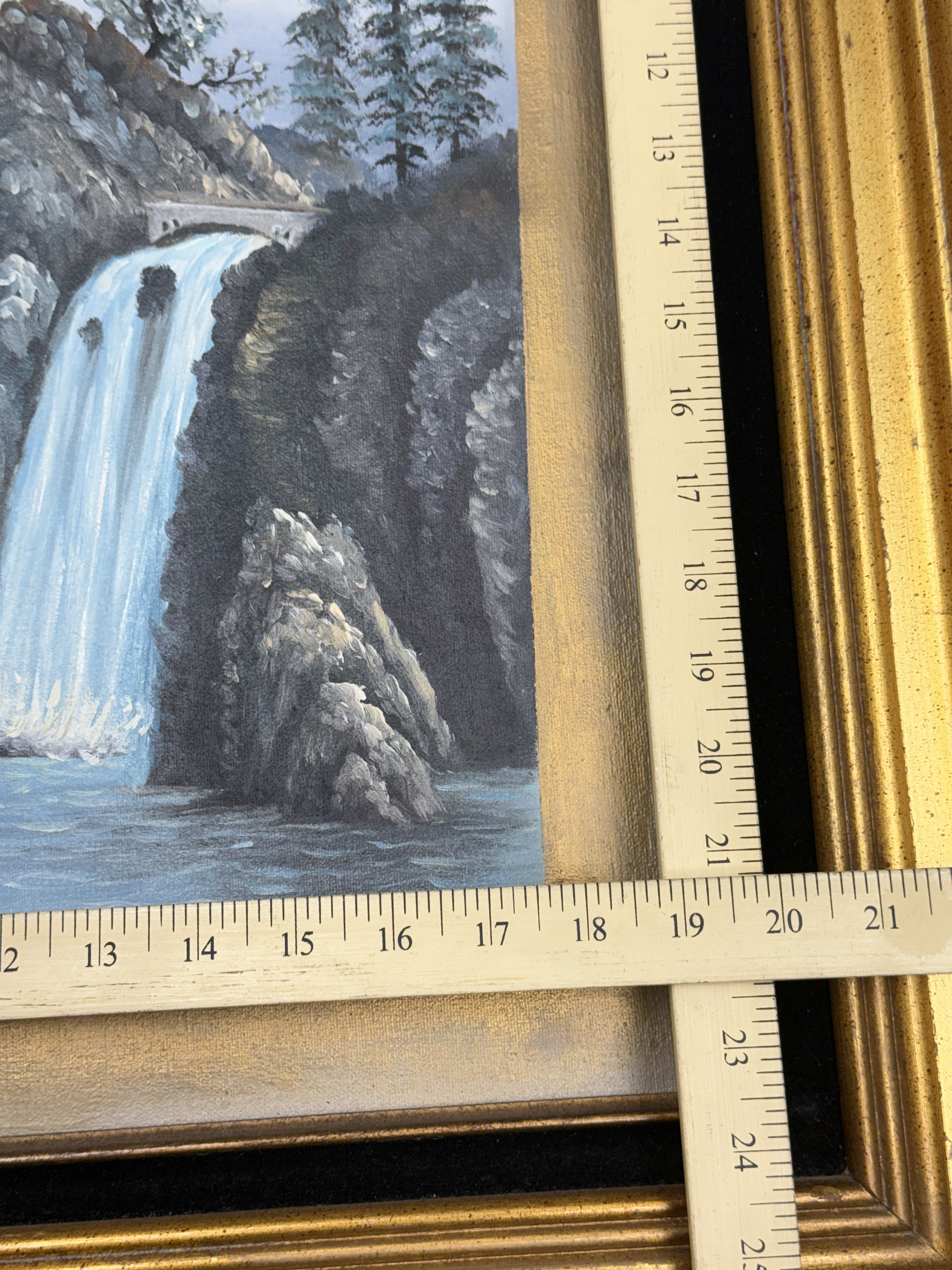 East Asian Style Landscape Oil on Canvas