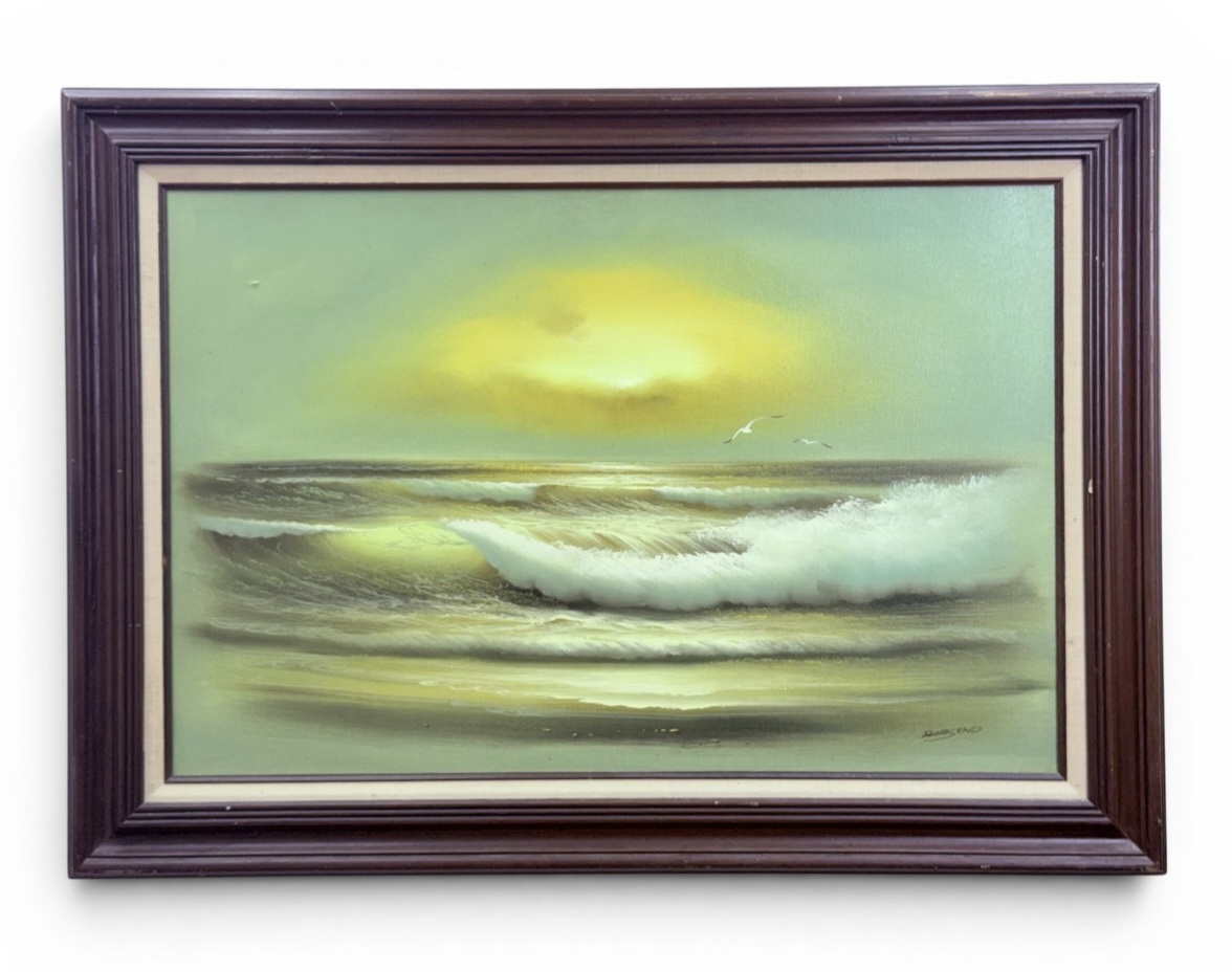 Oil on Canvas Seascape Signed Robsend