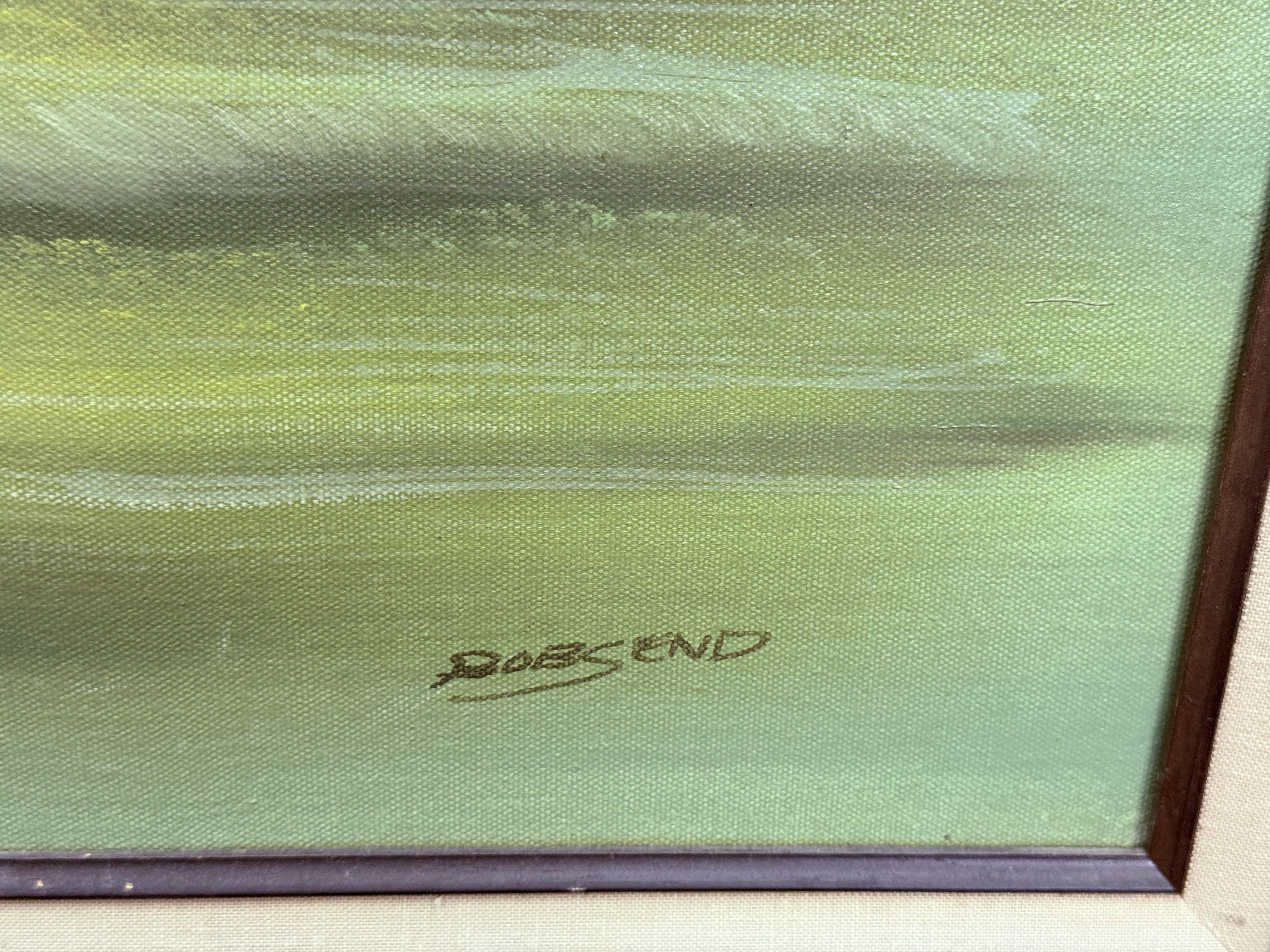 Oil on Canvas Seascape Signed Robsend
