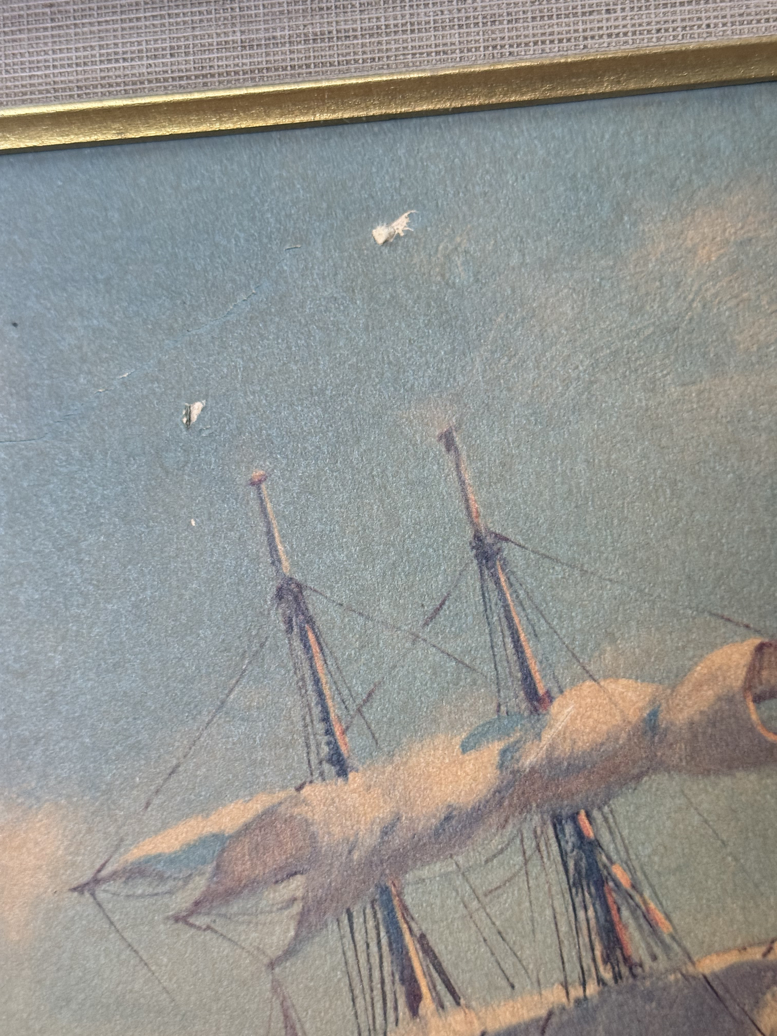 Frank Vining Smith Two Clipper Ships Under Full Sail