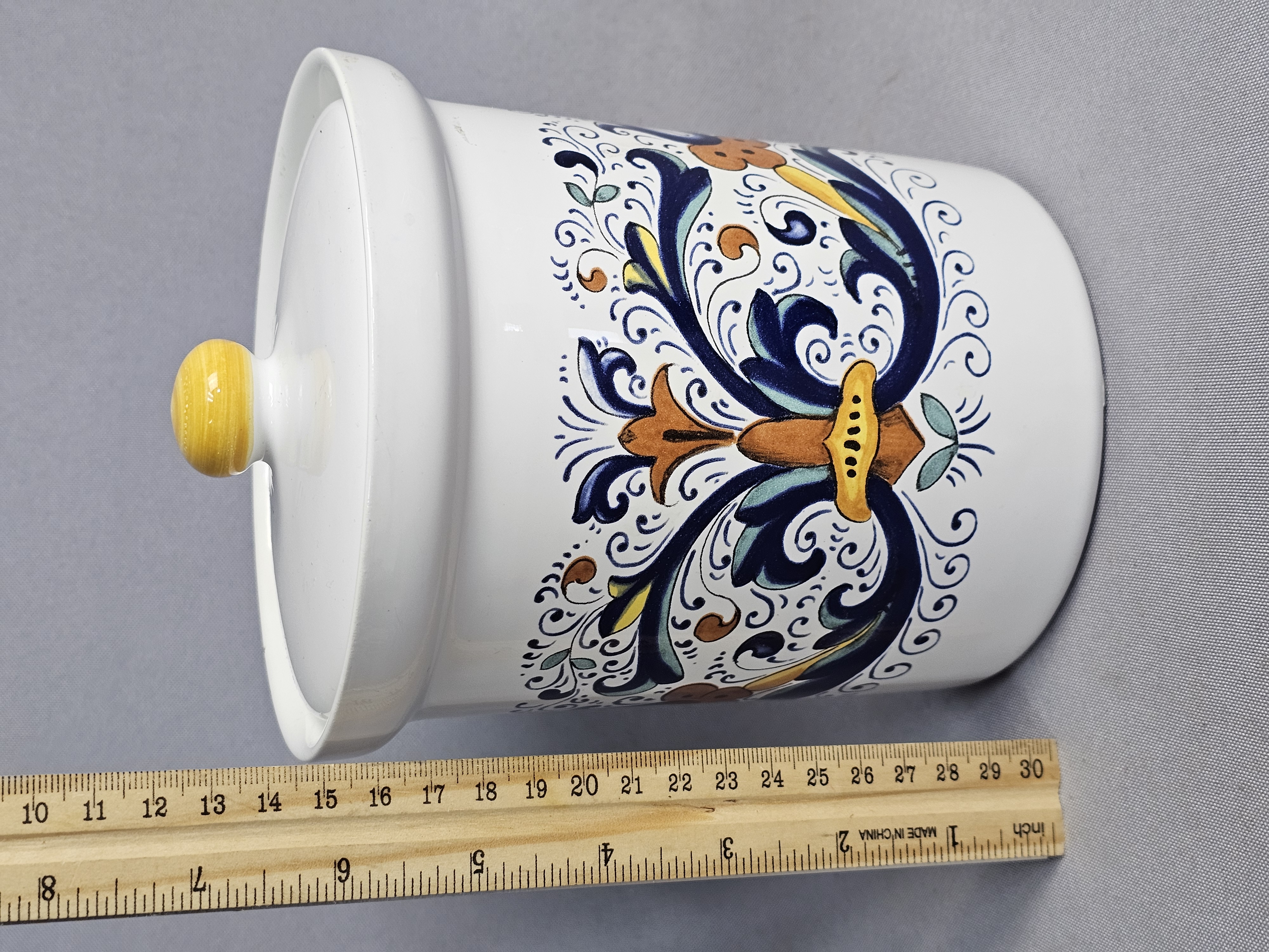 Nova Deruta Italian Ceramic Canister