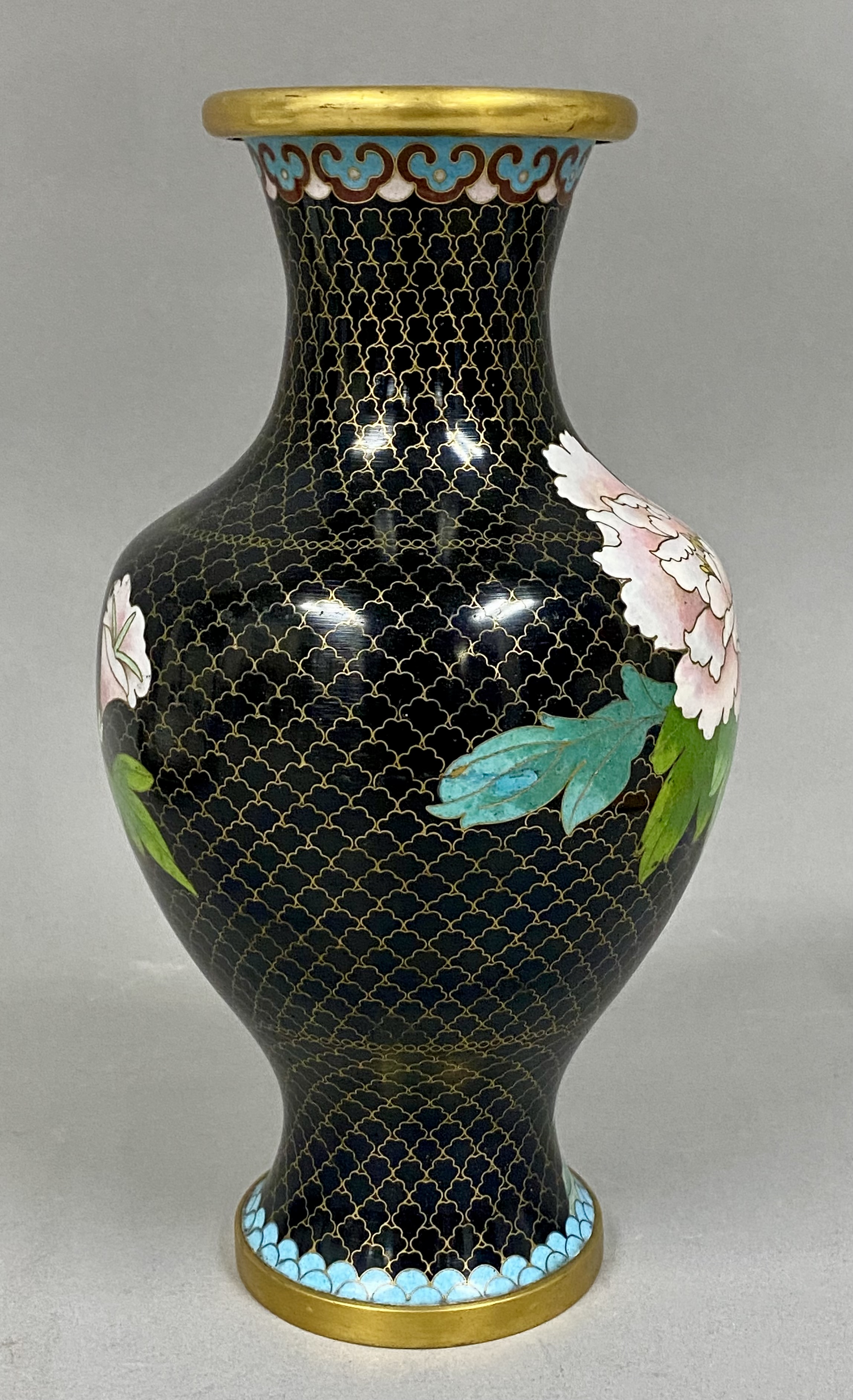 Vintage Chinese Cloisonne Enamel Vase