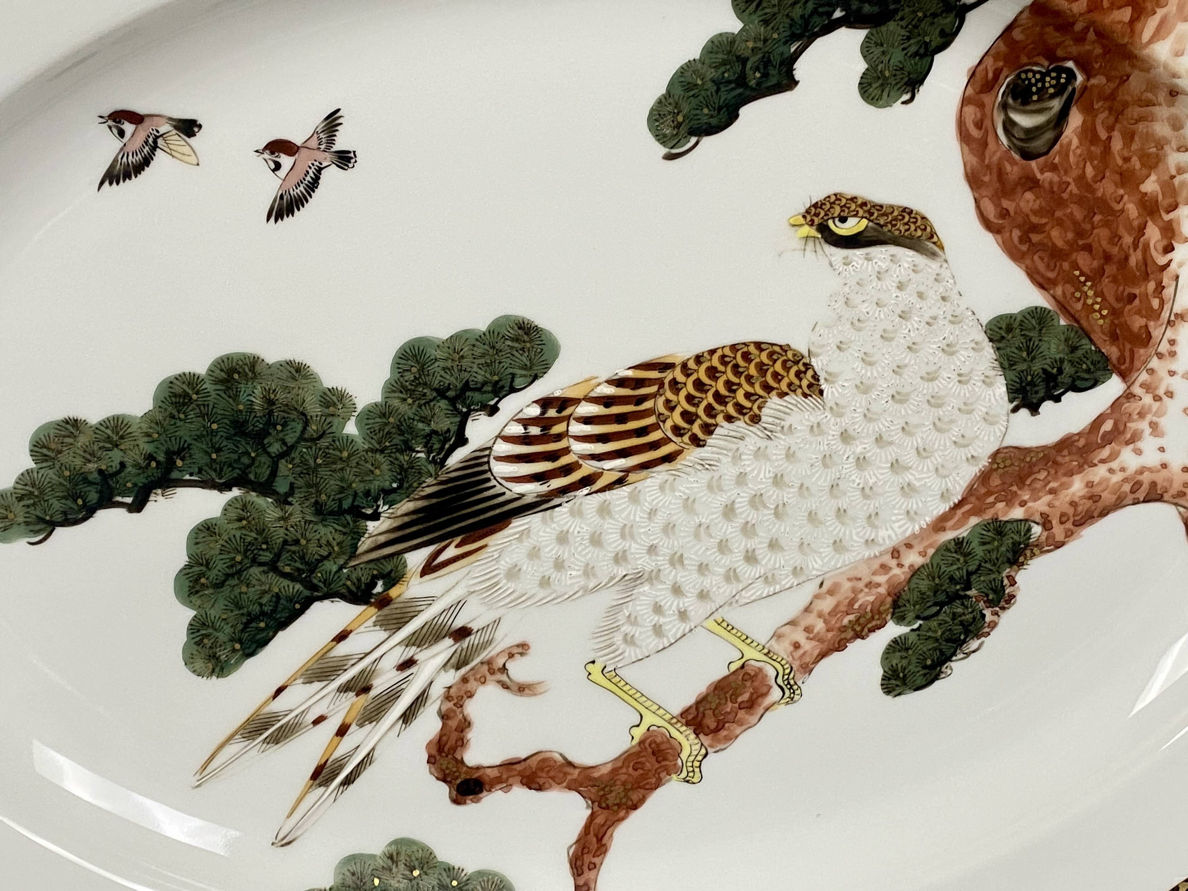 Antique Japanese Kaga Kutani Porcelain Charger